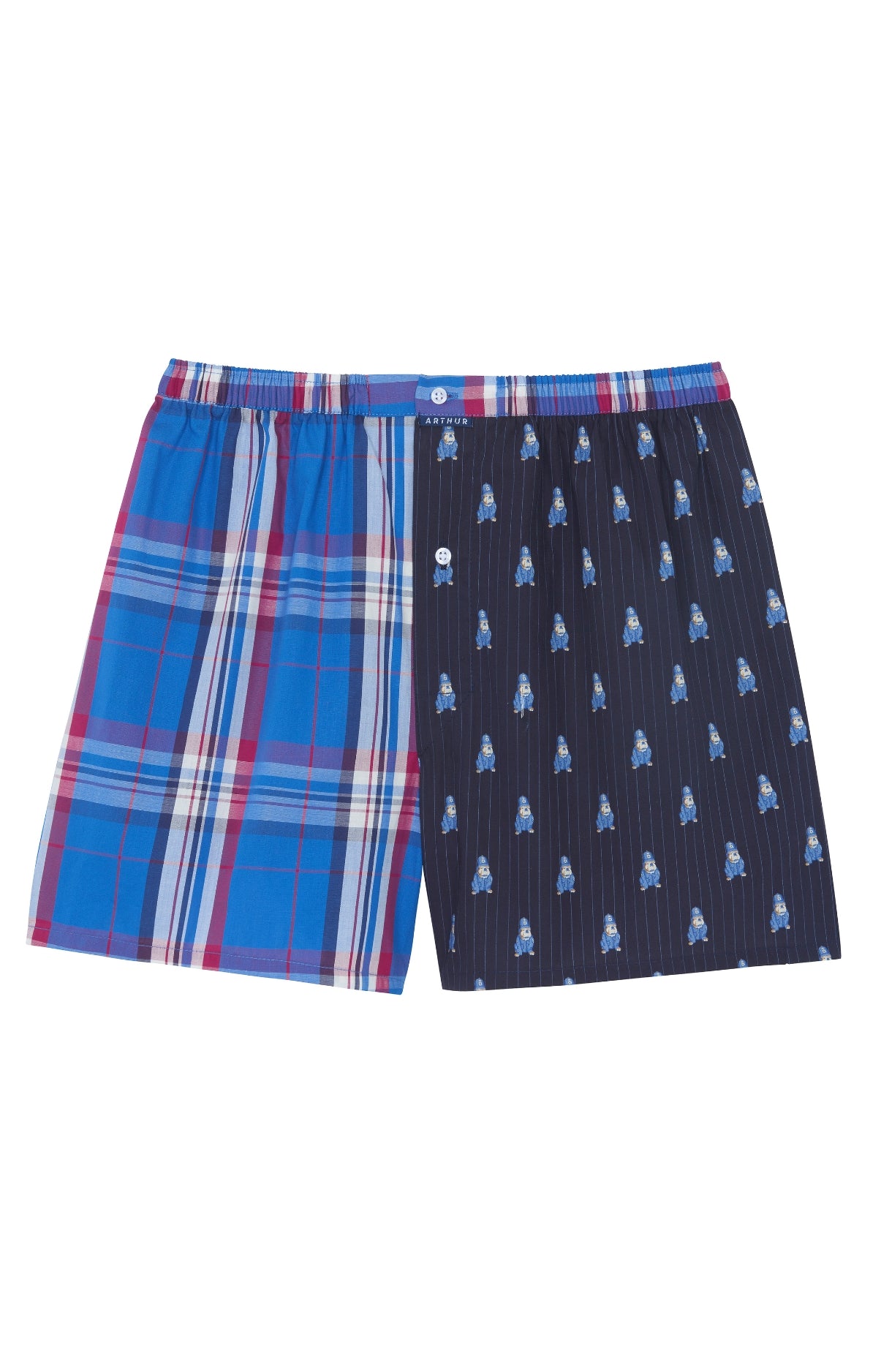 Caleçon classique Homme Upcyclé Bobby Bleu 1