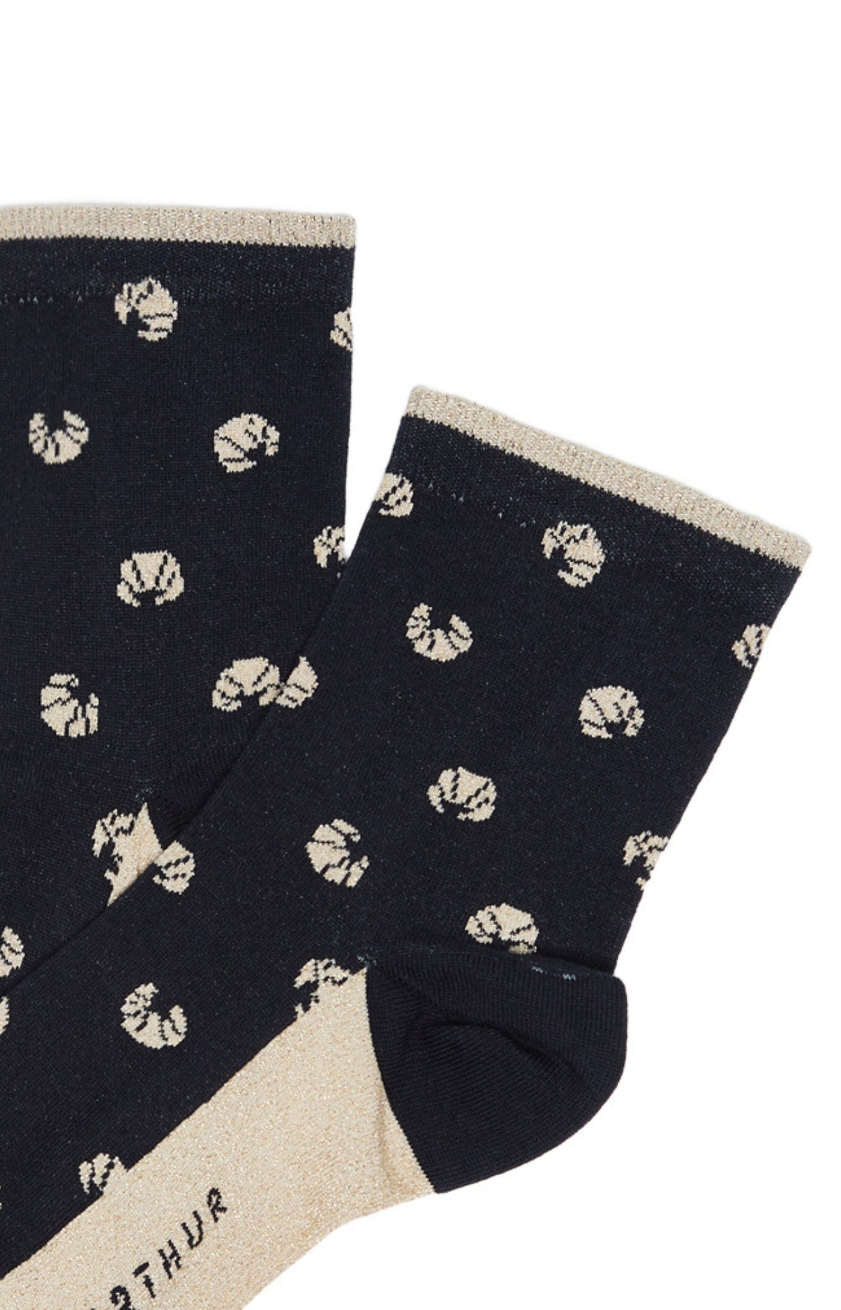 Chaussettes Femme Croissant Marine 2
