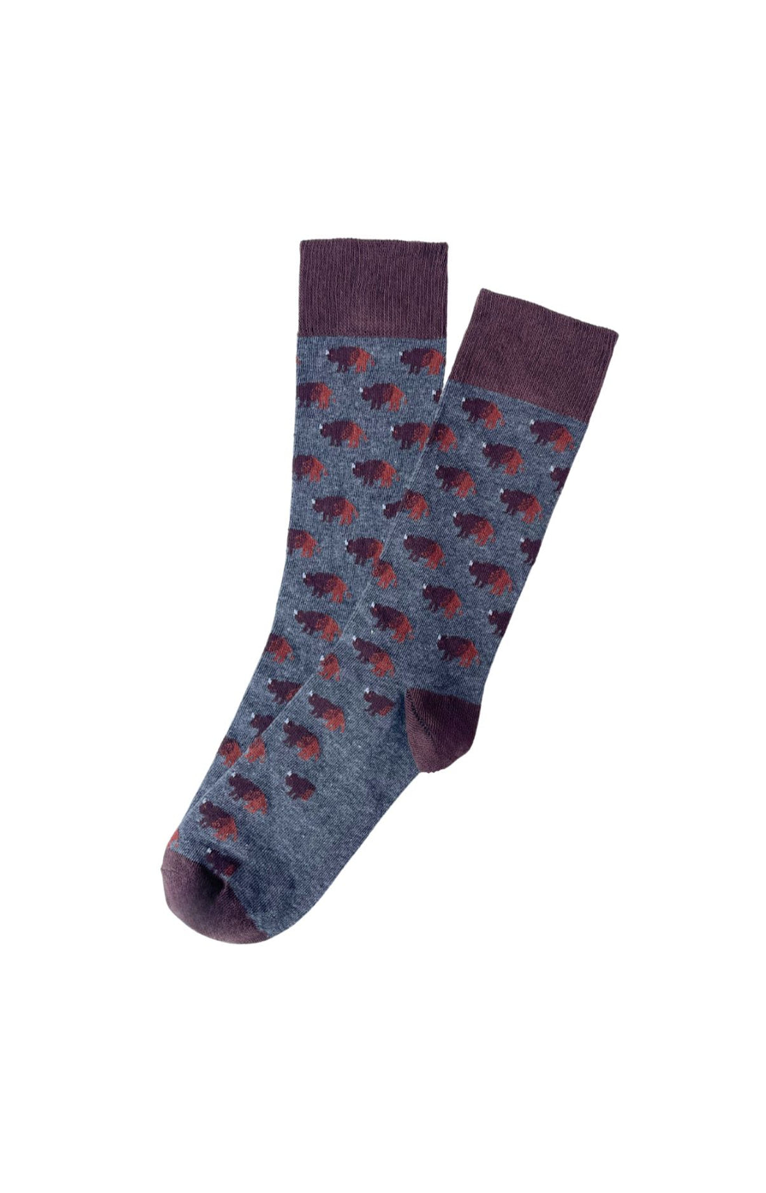 Chaussettes Homme Bison Gris 1