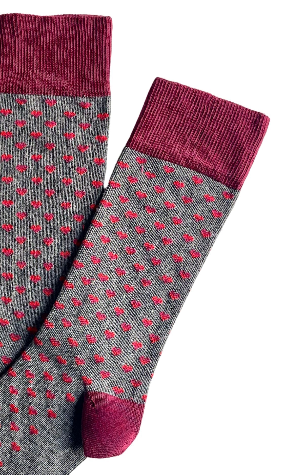 Chaussettes Homme Cœur Gris 2