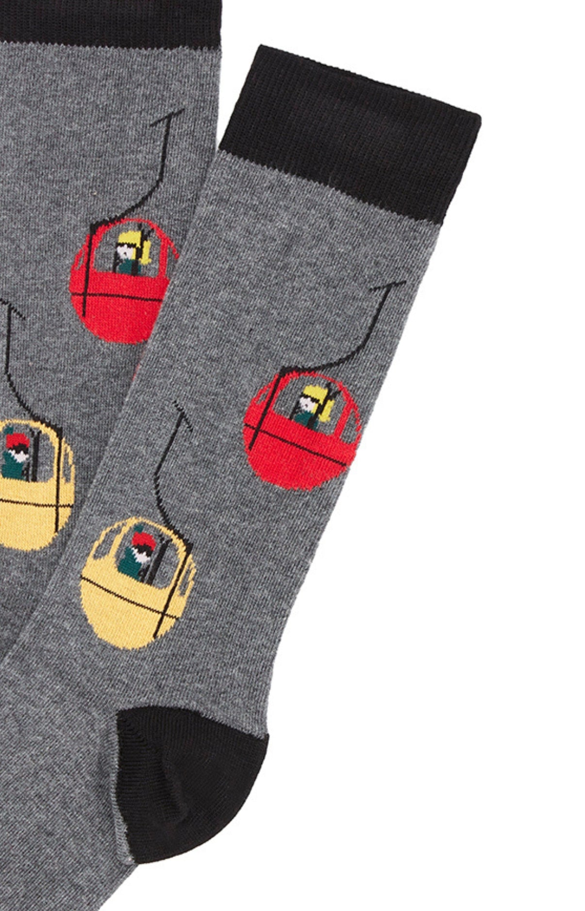 Chaussettes Homme Télécabine Gris 2