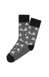Chaussettes homme gris montagne neige noël 1
