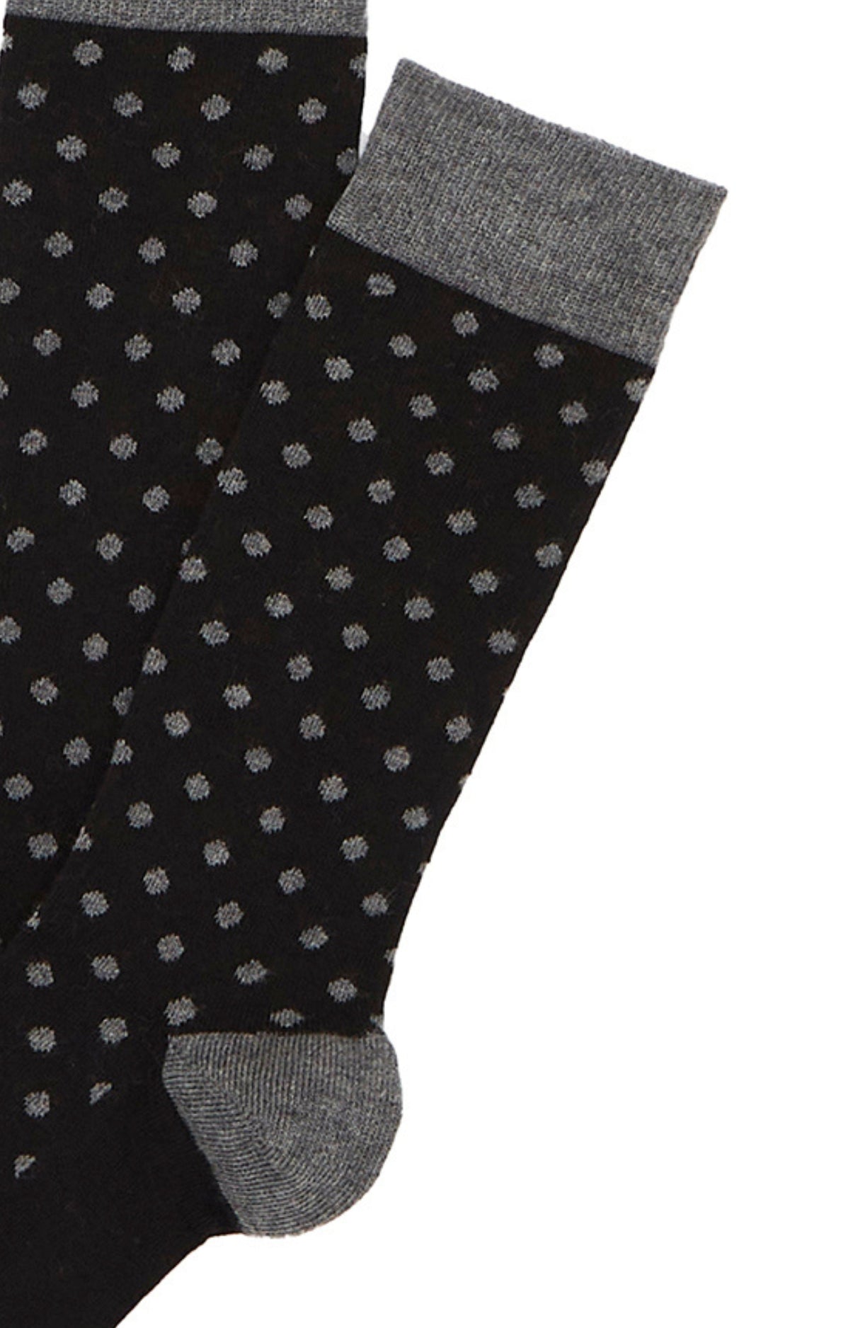 Chaussettes Homme Petits Pois Noir 2