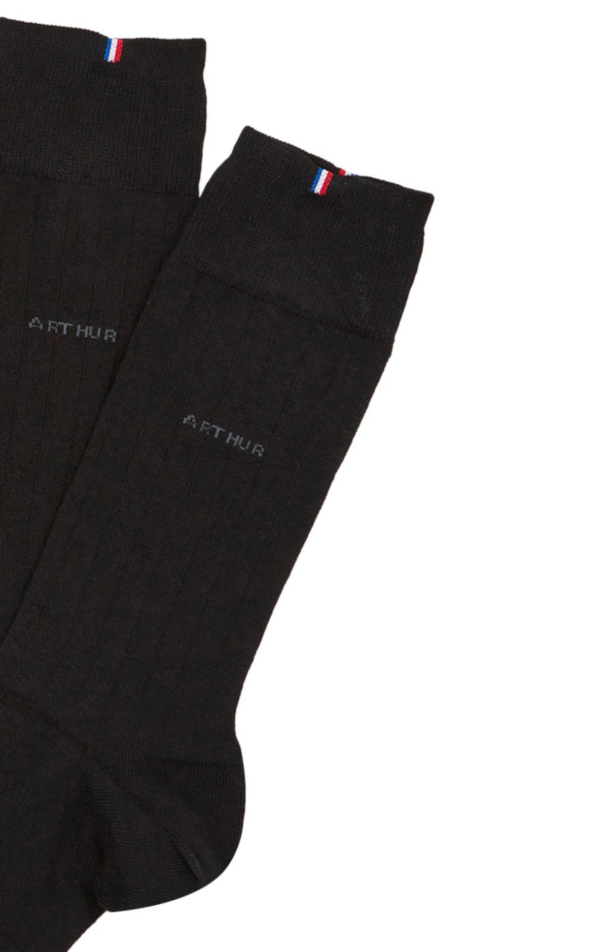 Pack 2 chaussettes Homme Bambou Noir 2