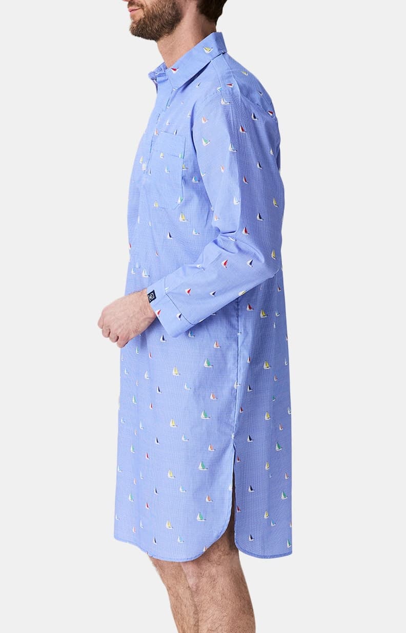 Chemise grand-père - Boat ciel 5