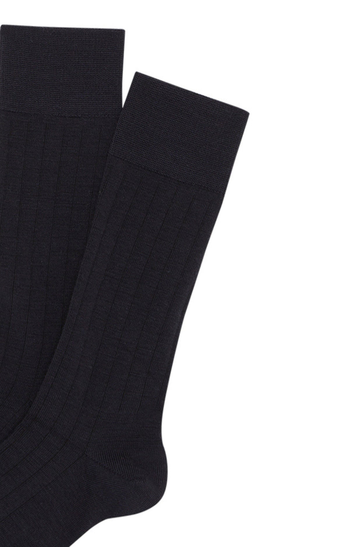 Chaussettes Homme laine et coton Navy Marine 2