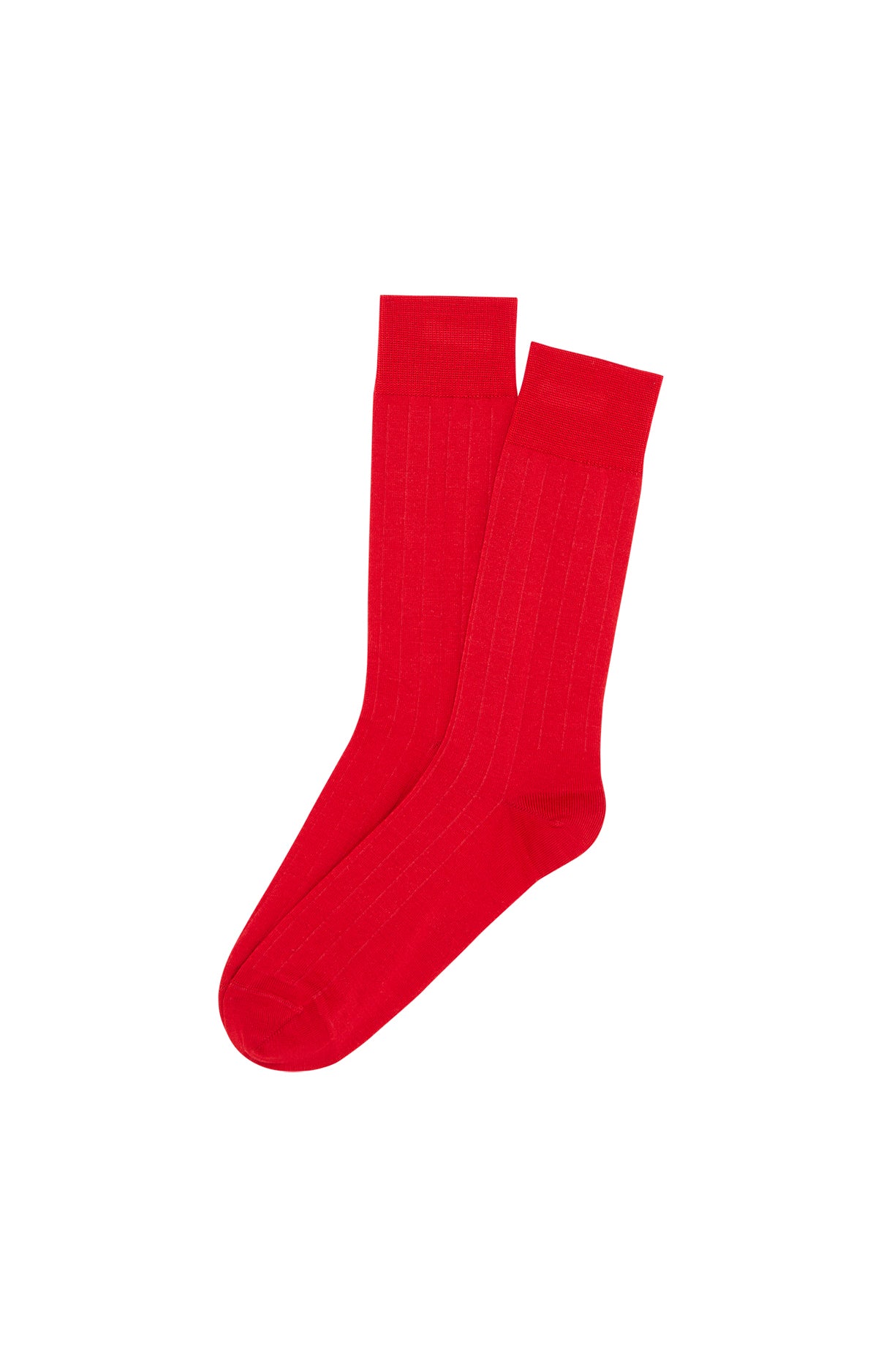 Chaussettes Homme laine et coton Rouge 14