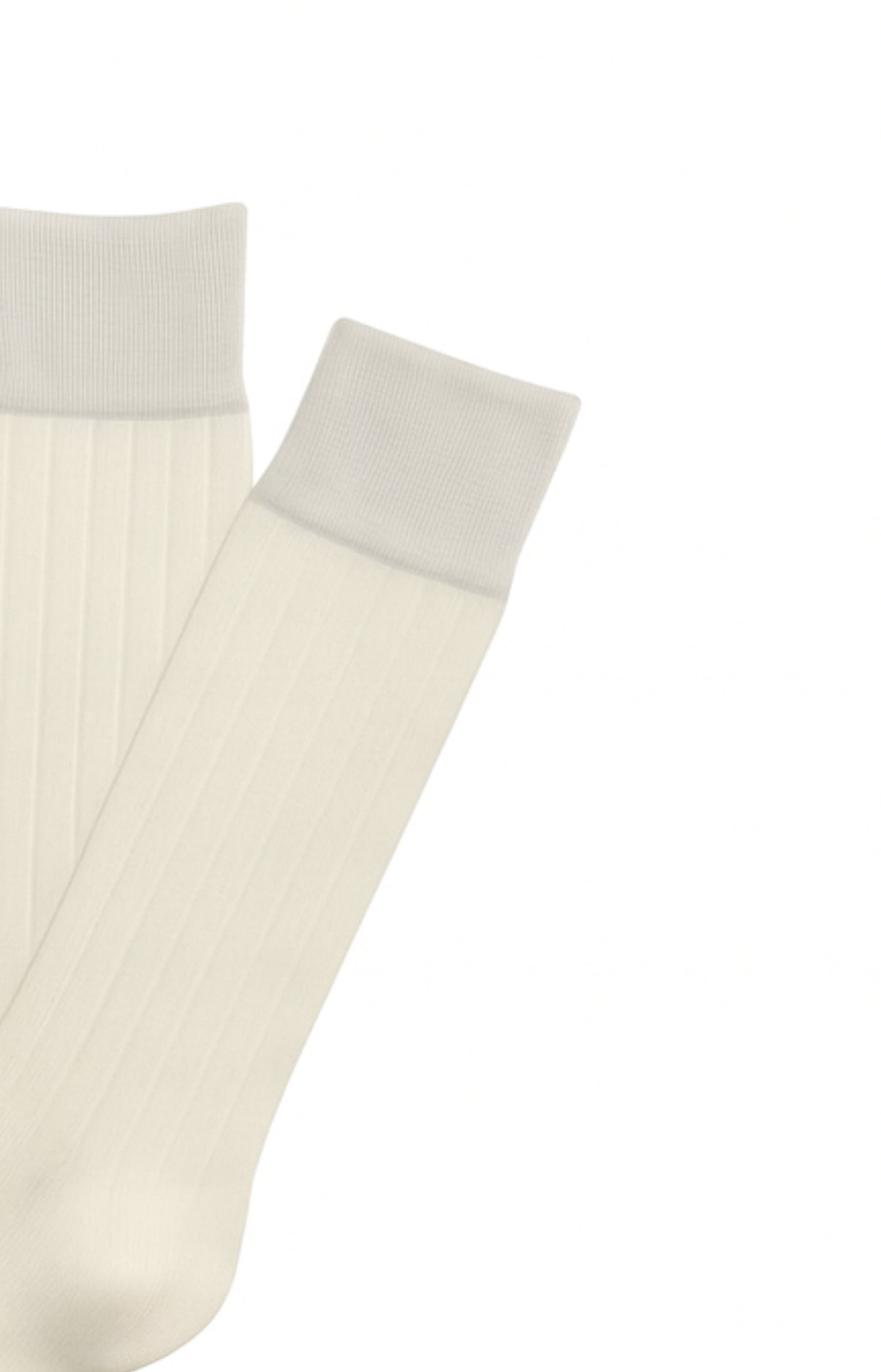 Chaussettes laine et coton amande homme 2