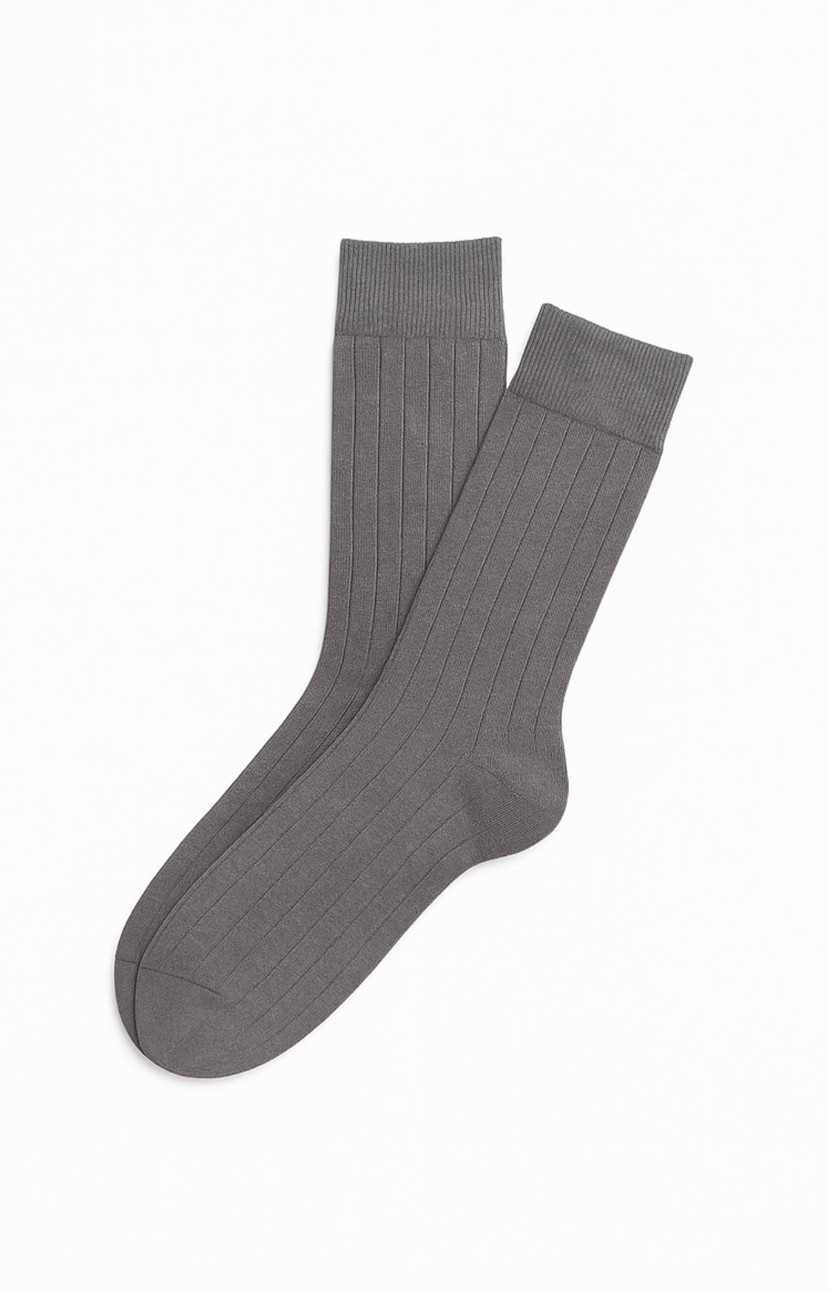 Chaussettes laine et coton brume homme 1