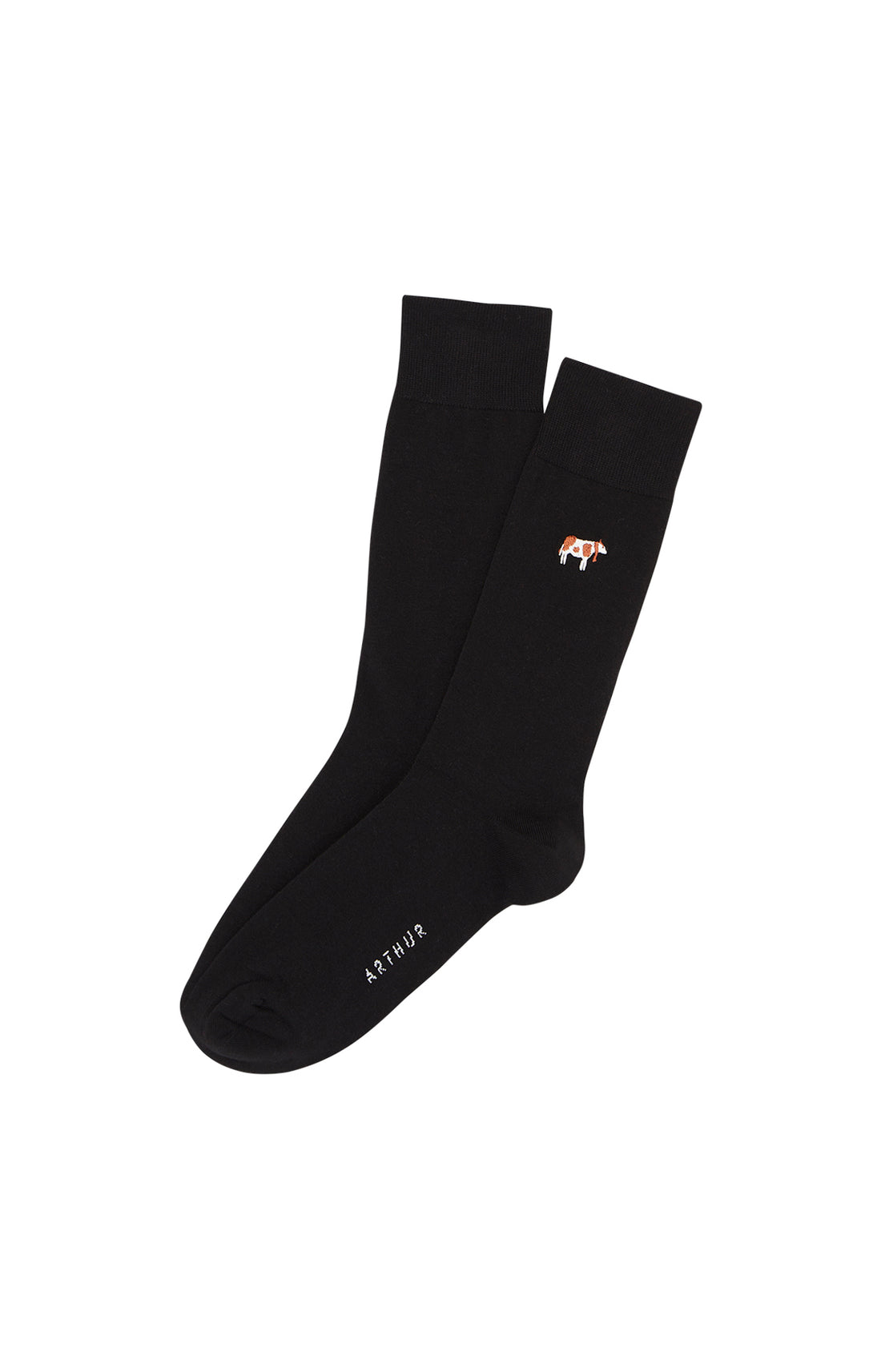 Chaussettes Homme brodées Meeuuh Noir 1