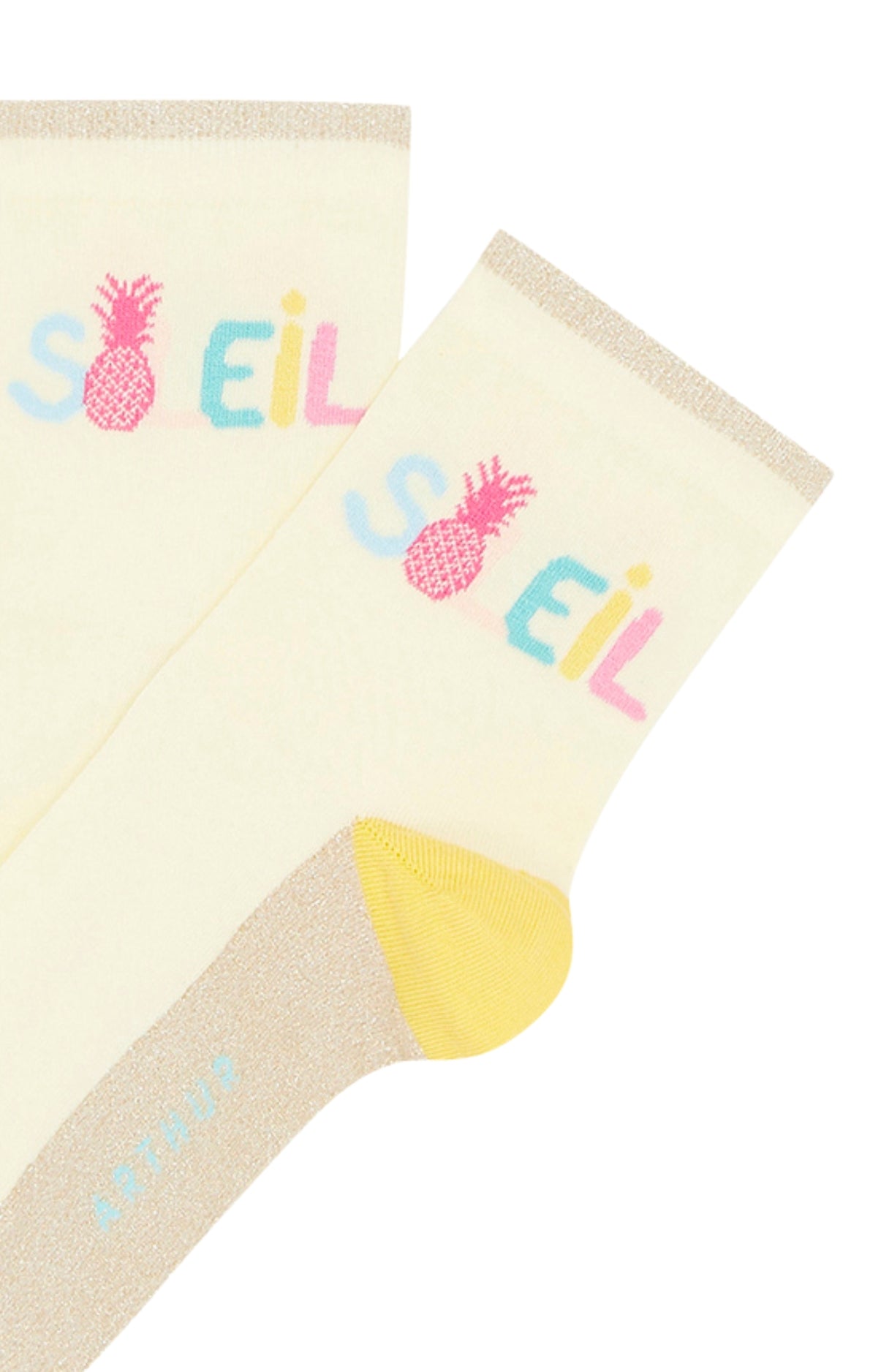 Chaussettes Femme Ananas Jaune 2