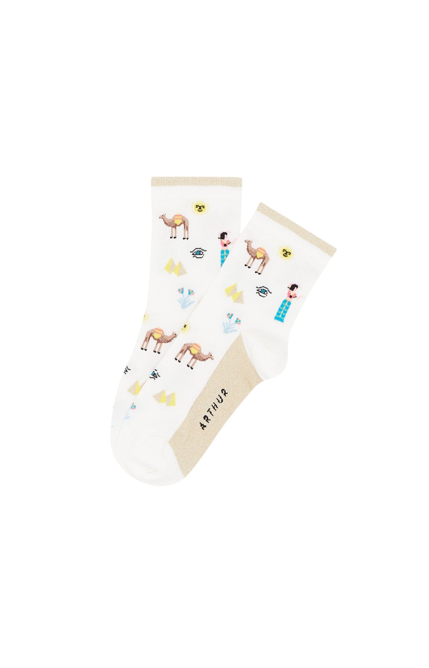 Chaussettes Femme Cléopâtre Blanc 1