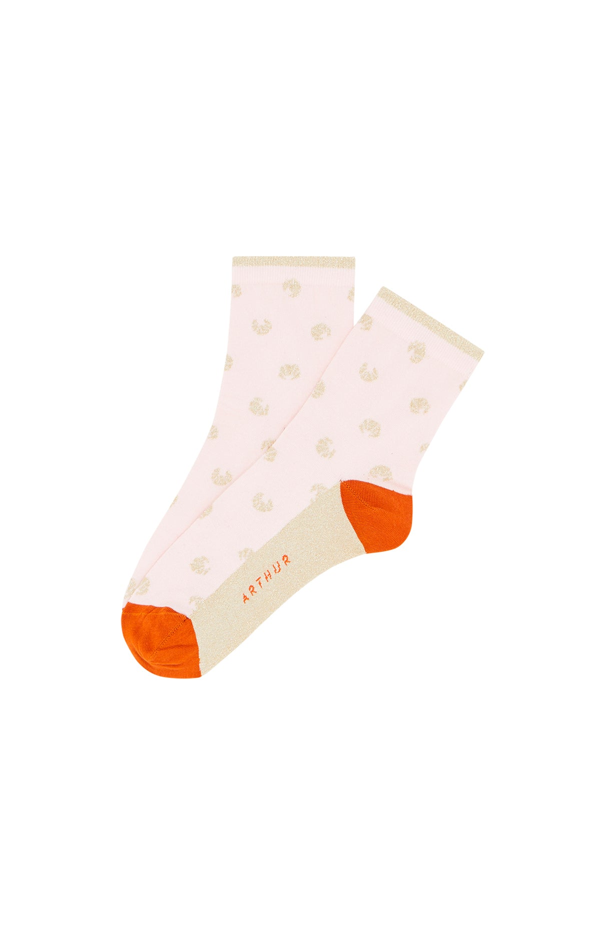 Chaussettes Homme Petit Croissant Rose 1