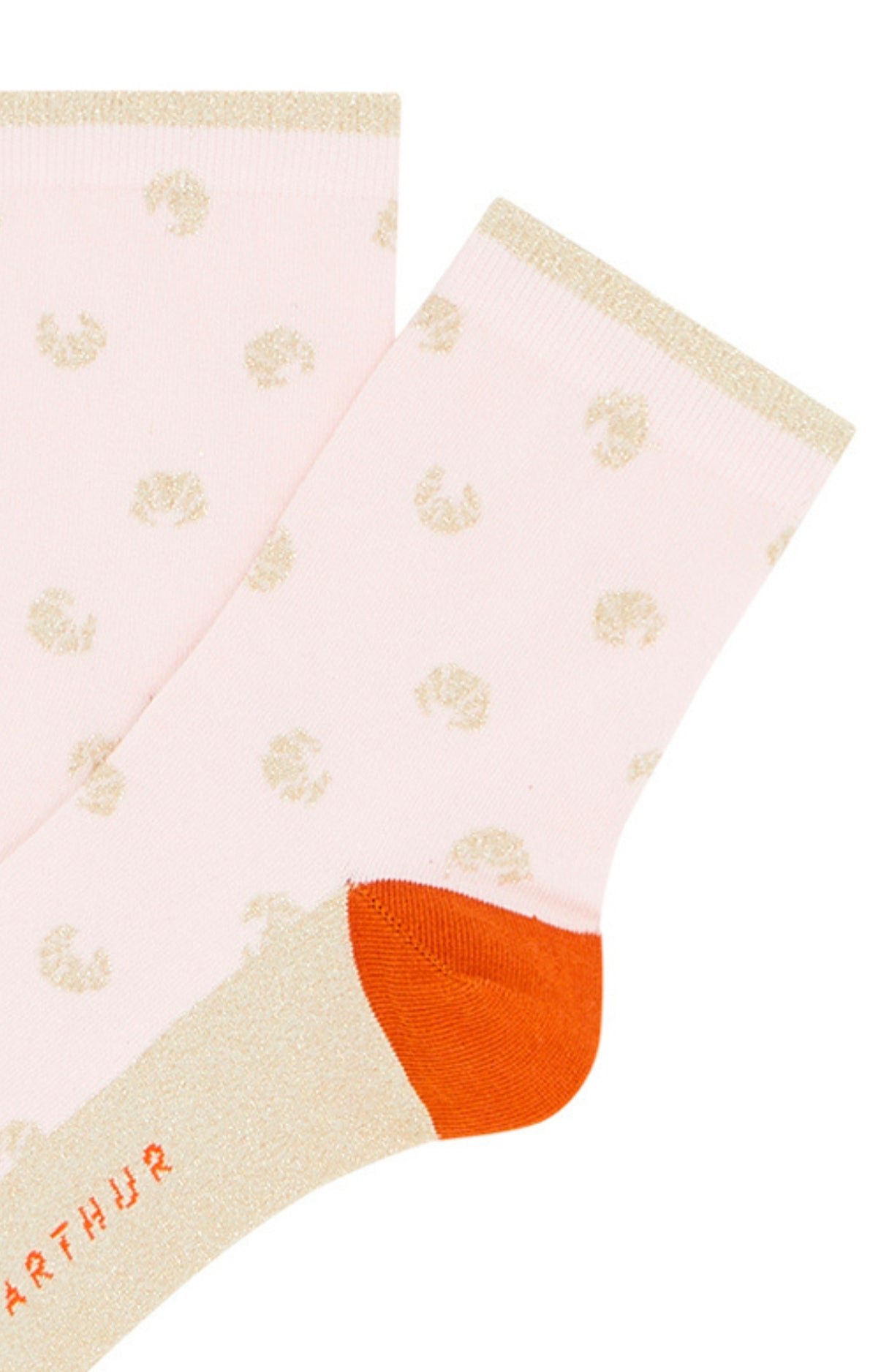 Chaussettes Homme Petit Croissant Rose 2