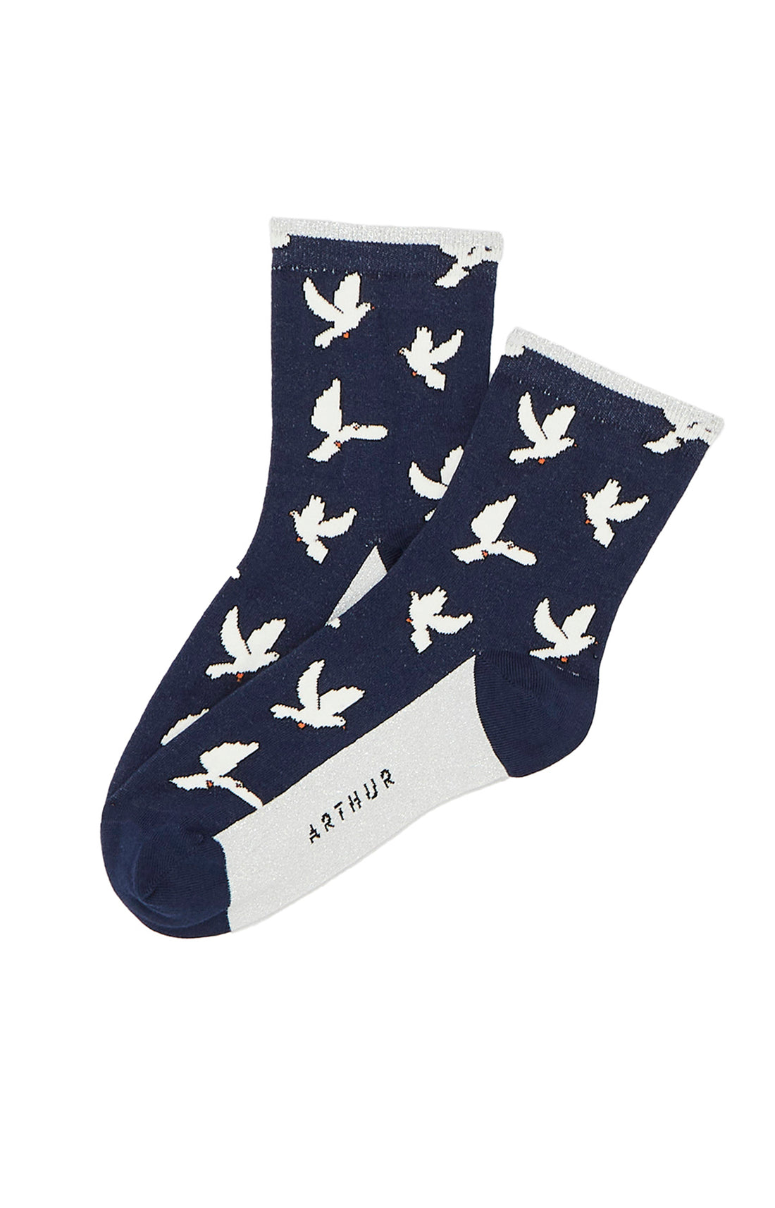Chaussettes Femme Colombes Marine 1