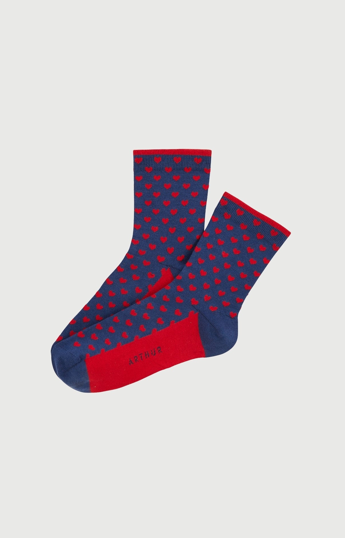 Chaussettes Femme Saint Valentin Imprimé cœurs rouges 1