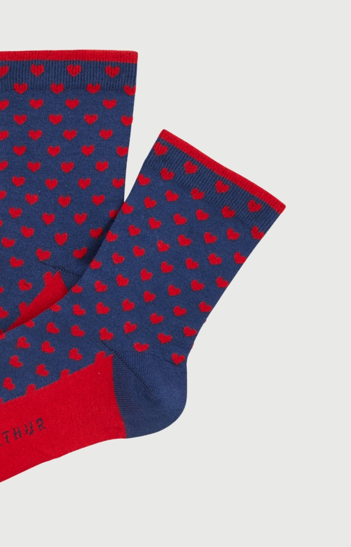 Chaussettes Femme Saint Valentin Imprimé cœurs rouges 2