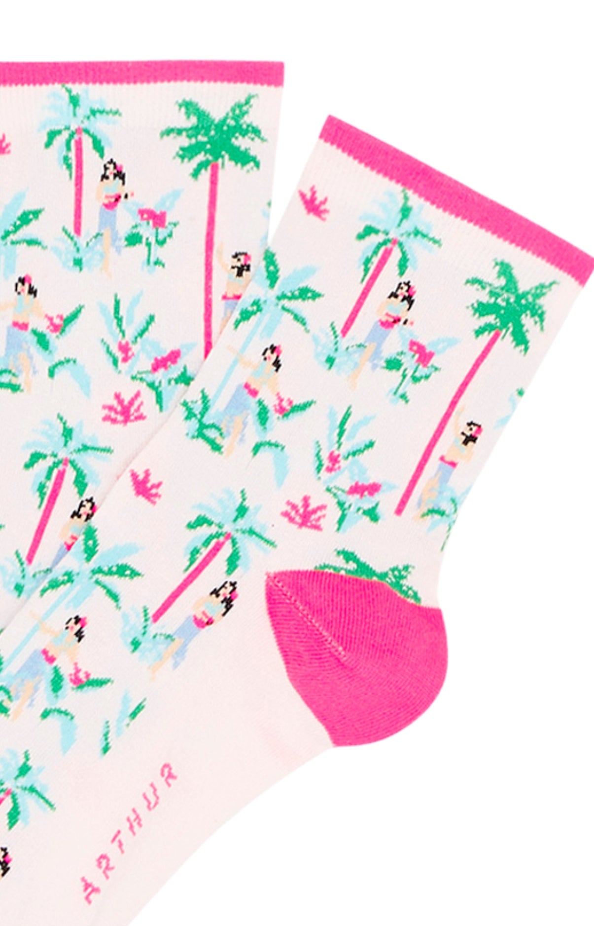 Chaussettes Femme Vahiné Rose 4
