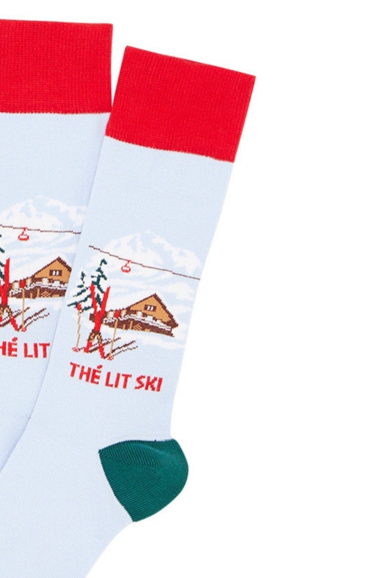 Chaussettes Femme Thé Lit Ski Bleu 4