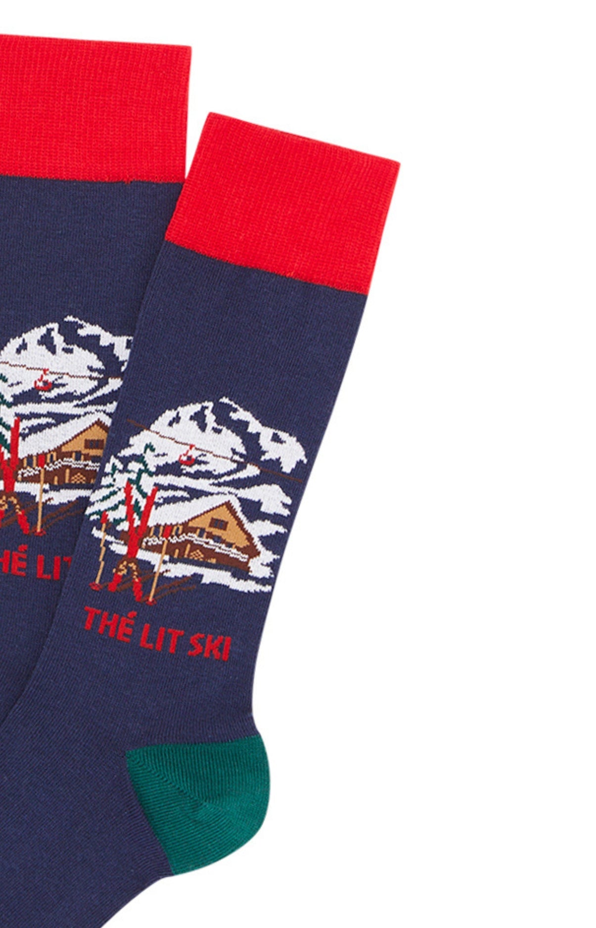 Chaussettes Femme Thé Lit Ski Bleu 6