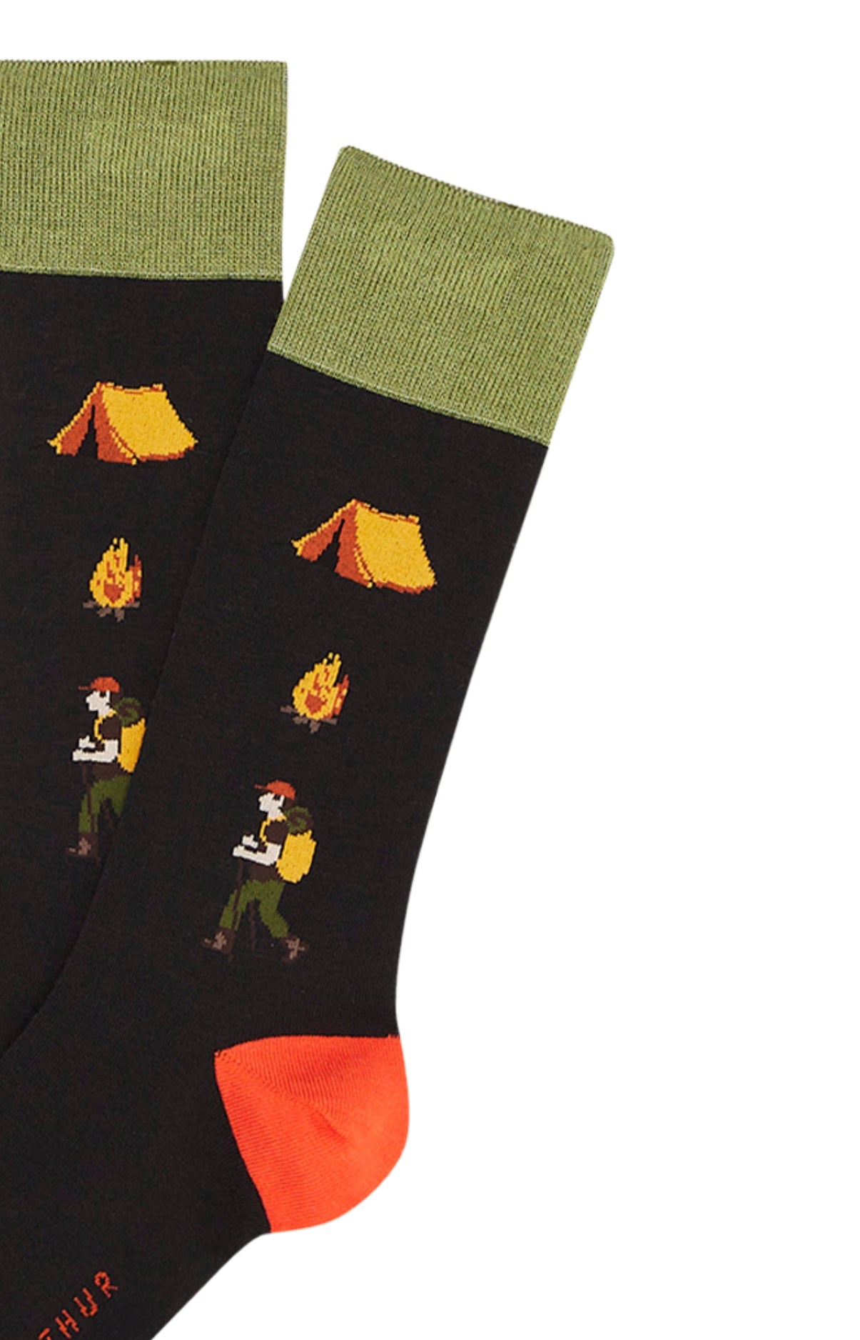 Chaussettes Homme Camping Noir 2
