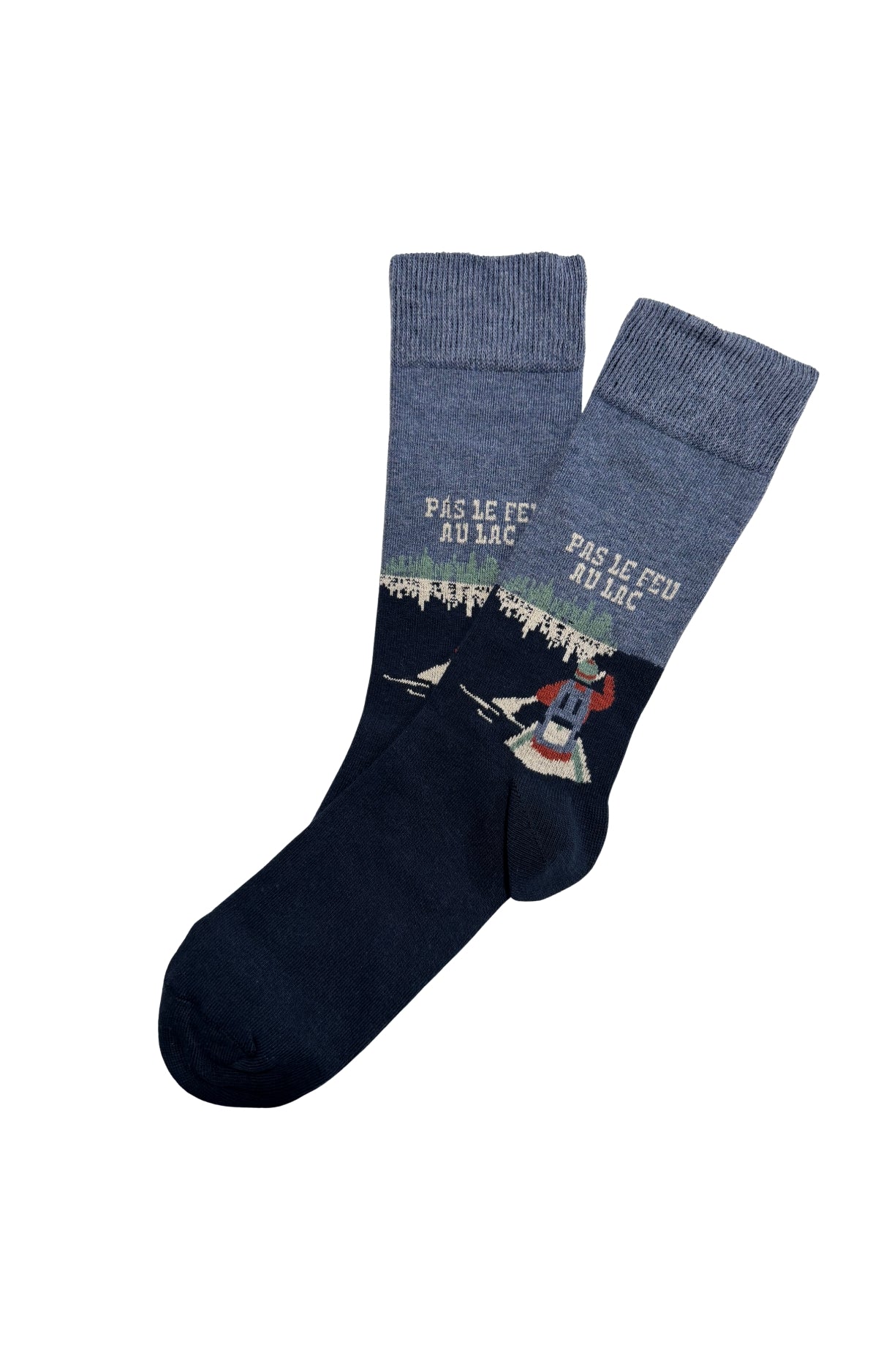 Chaussettes homme canoé bleu 1