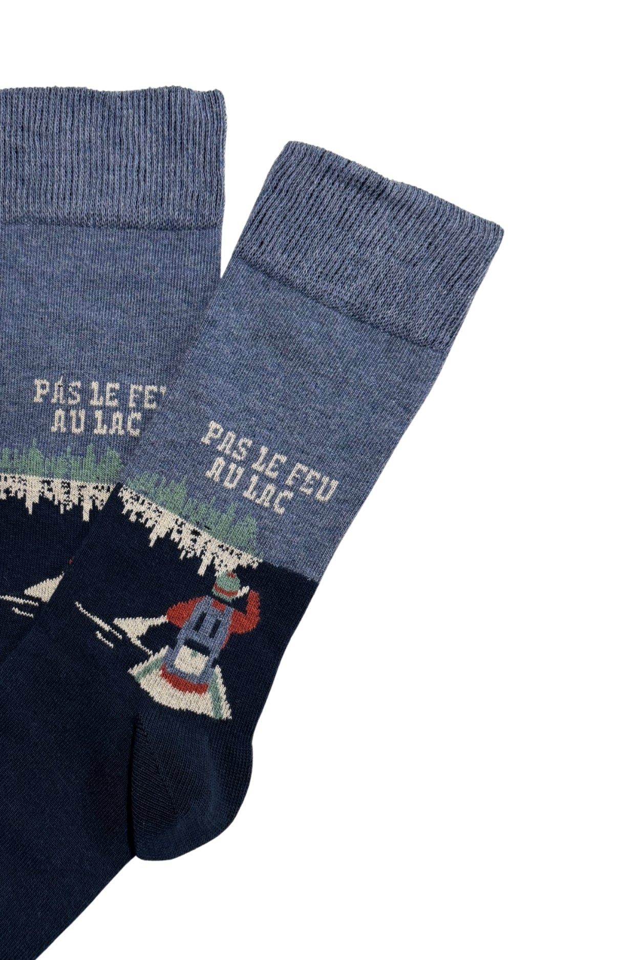 Chaussettes homme canoé bleu 2