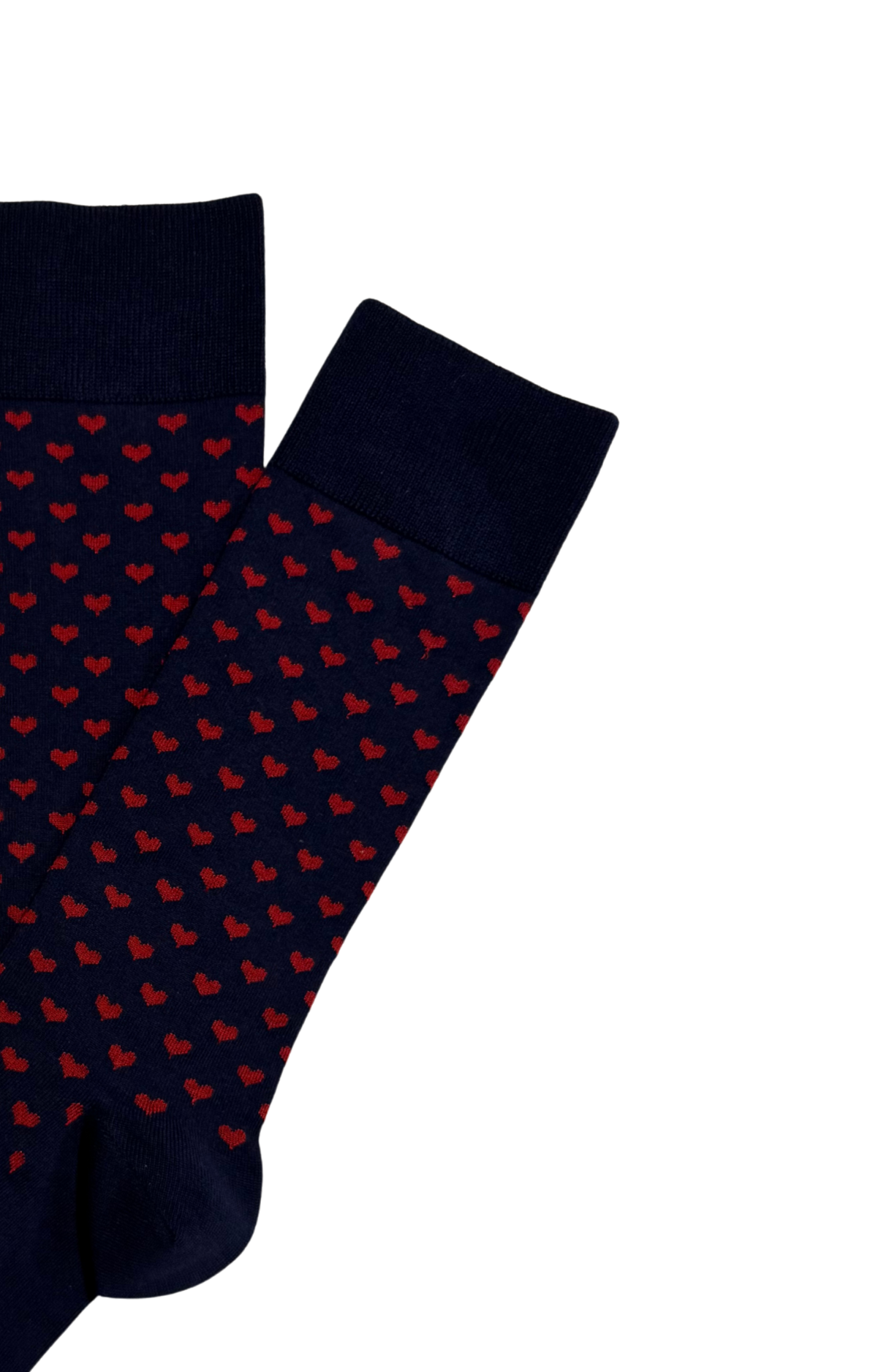 Chaussettes coton petit cœur homme 2