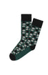 Chaussettes homme vert foncé hérissons 1