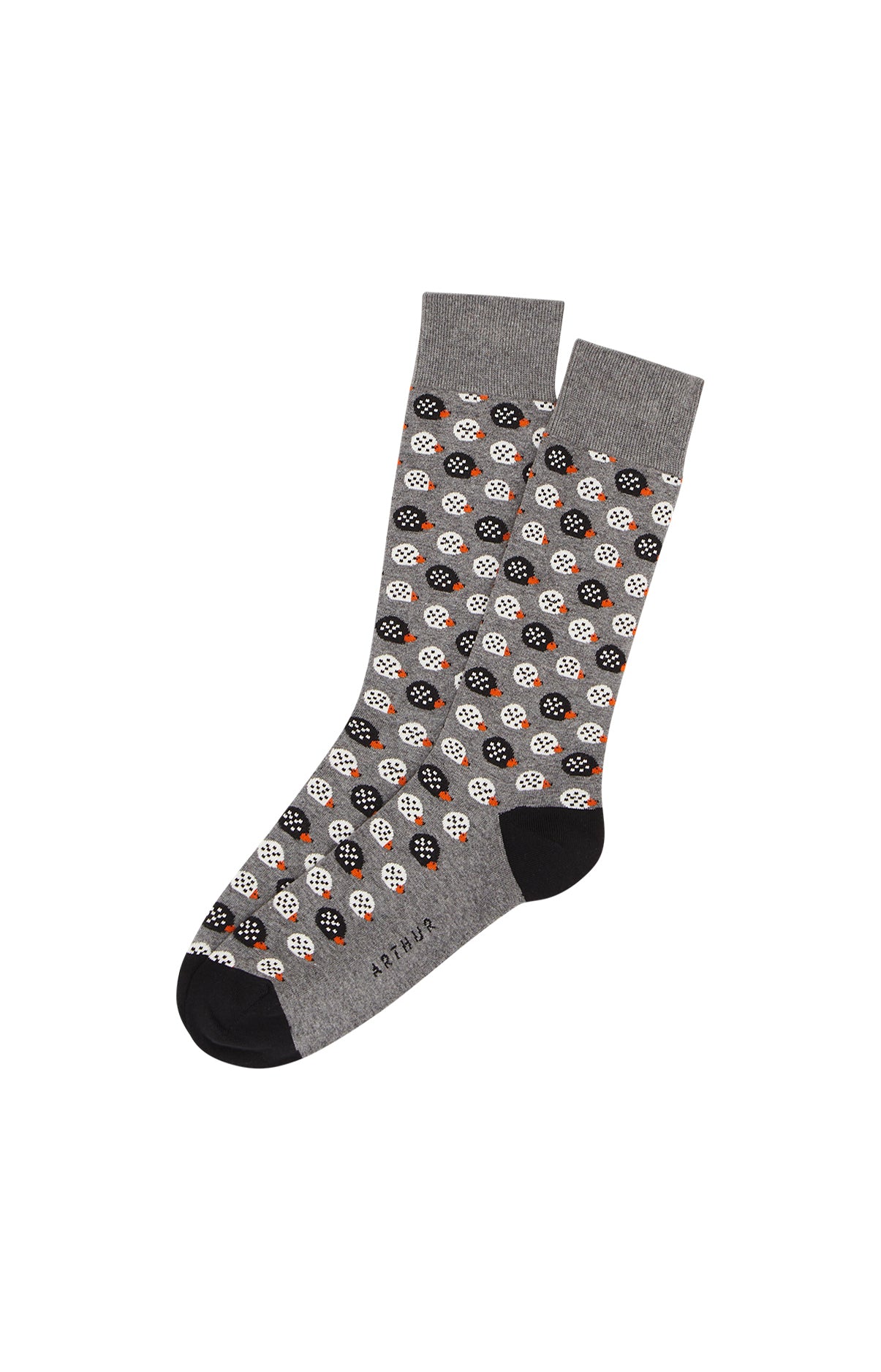Chaussettes Homme Hérisson Gris 1