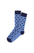 Chaussettes homme bleu petits motifs ours 1