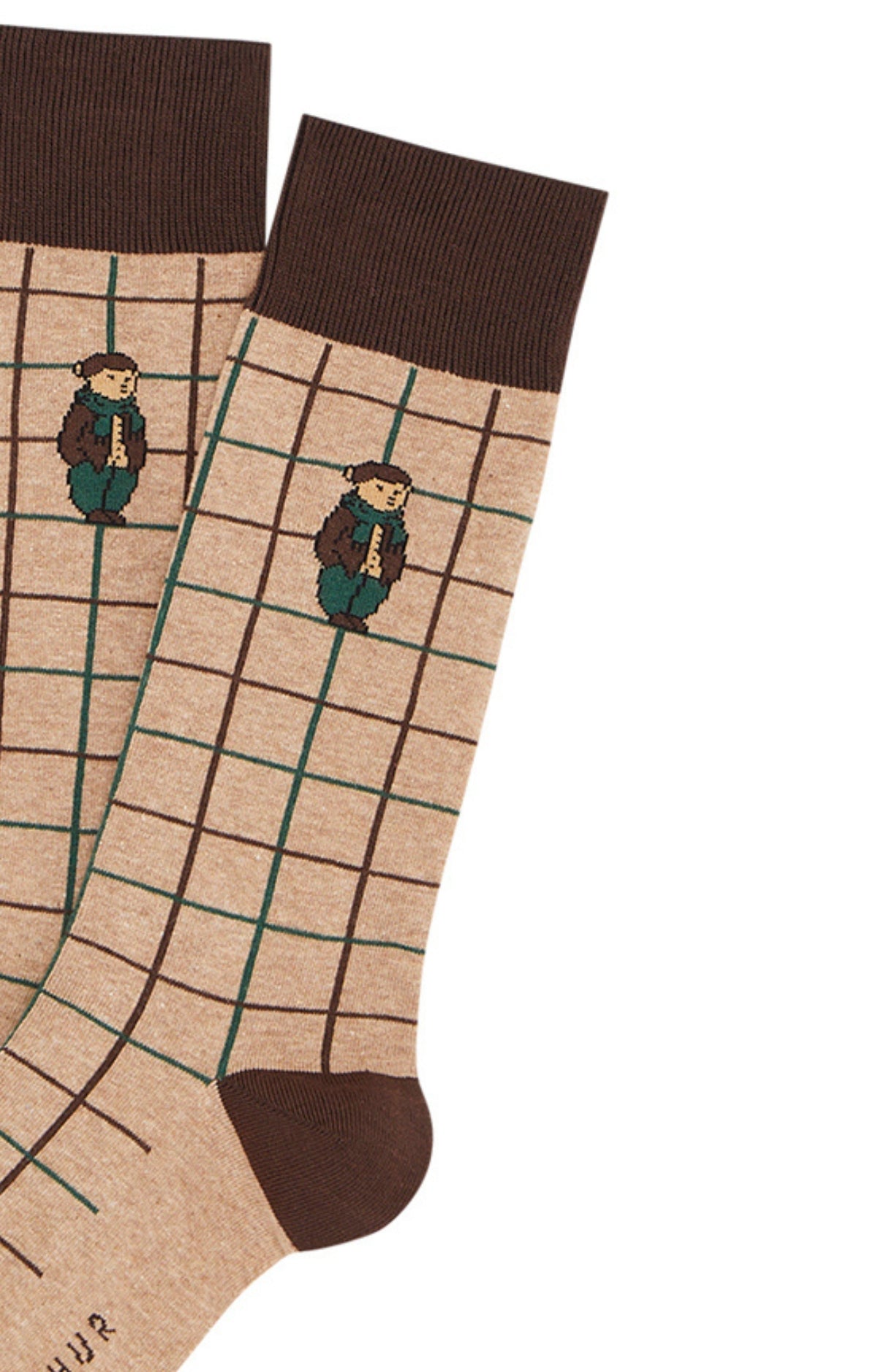 Chaussettes Homme Oliver Beige et Marron 2