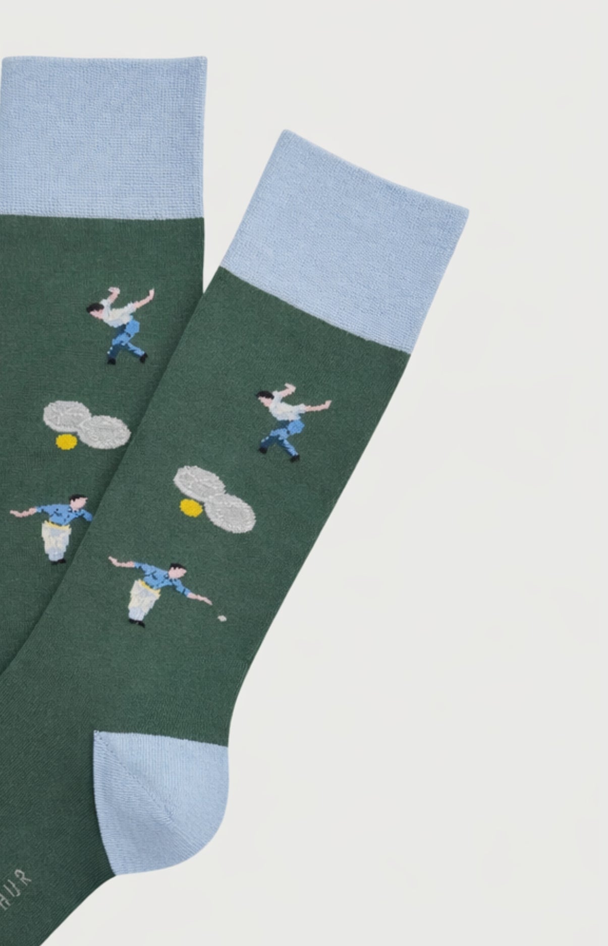 Chaussettes Homme Coton Pétanque Vert 2