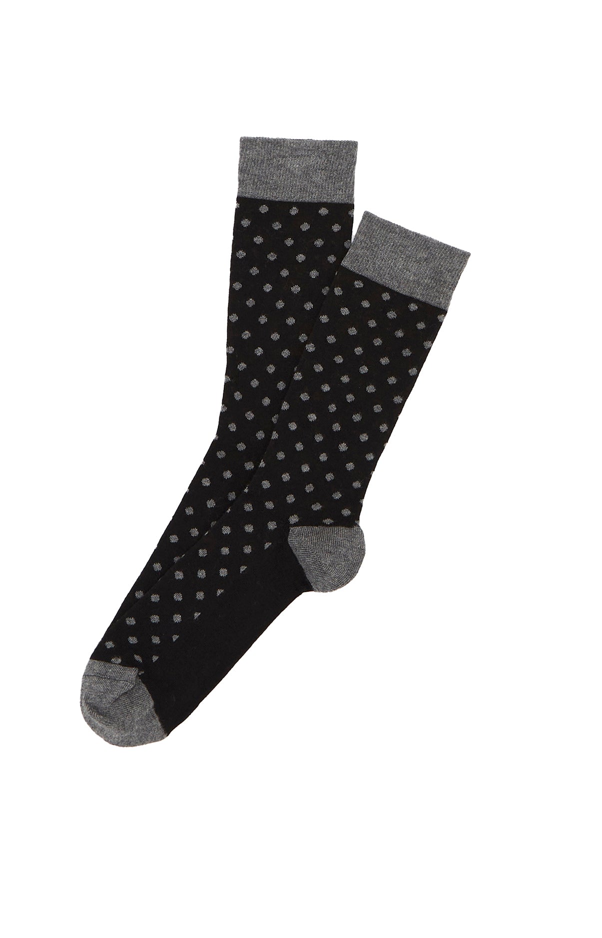 Chaussettes Homme Petits Pois Noir 1