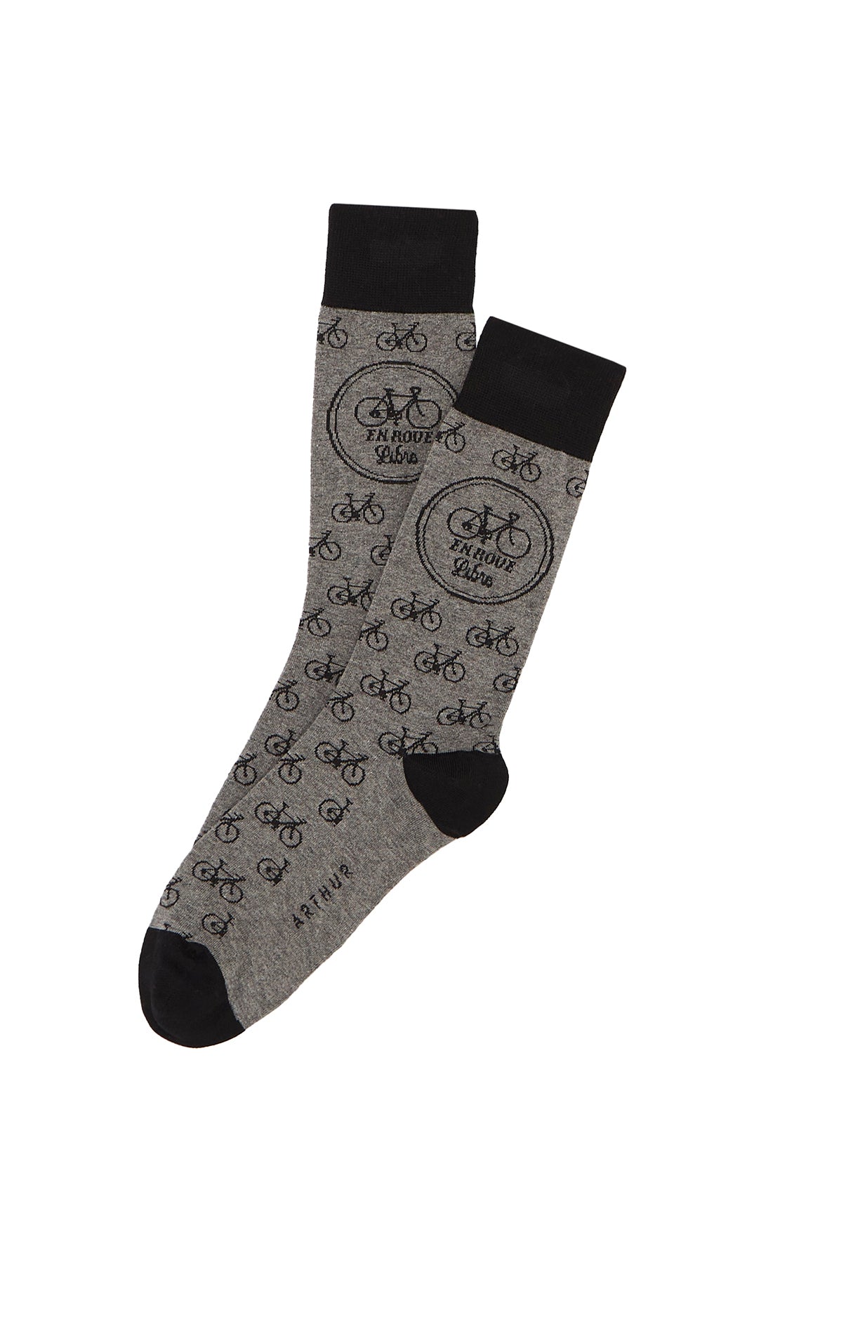 Chaussettes Homme Roue Libre Gris 3