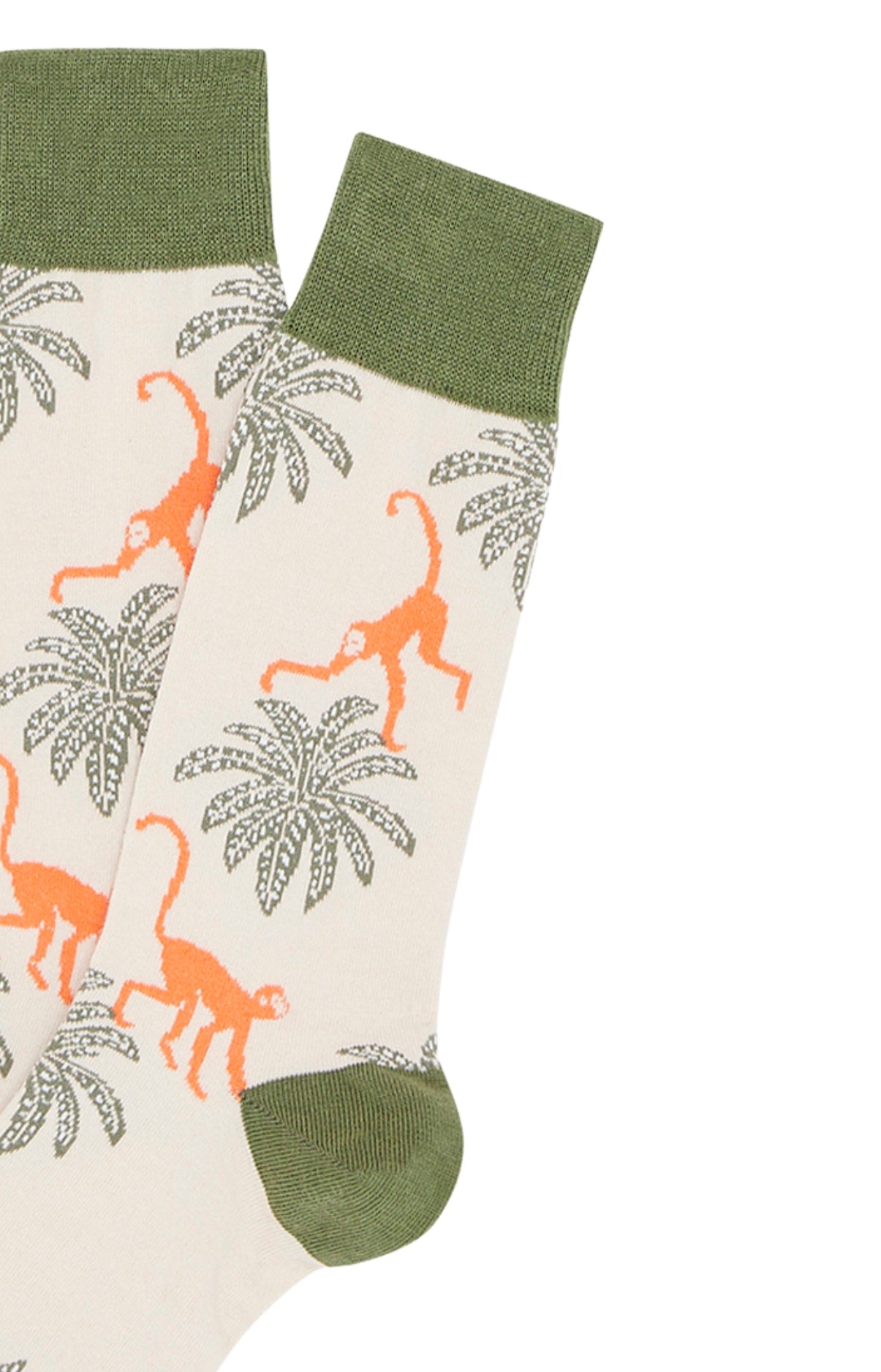 Chaussettes Homme Singe Beige et Marron 2