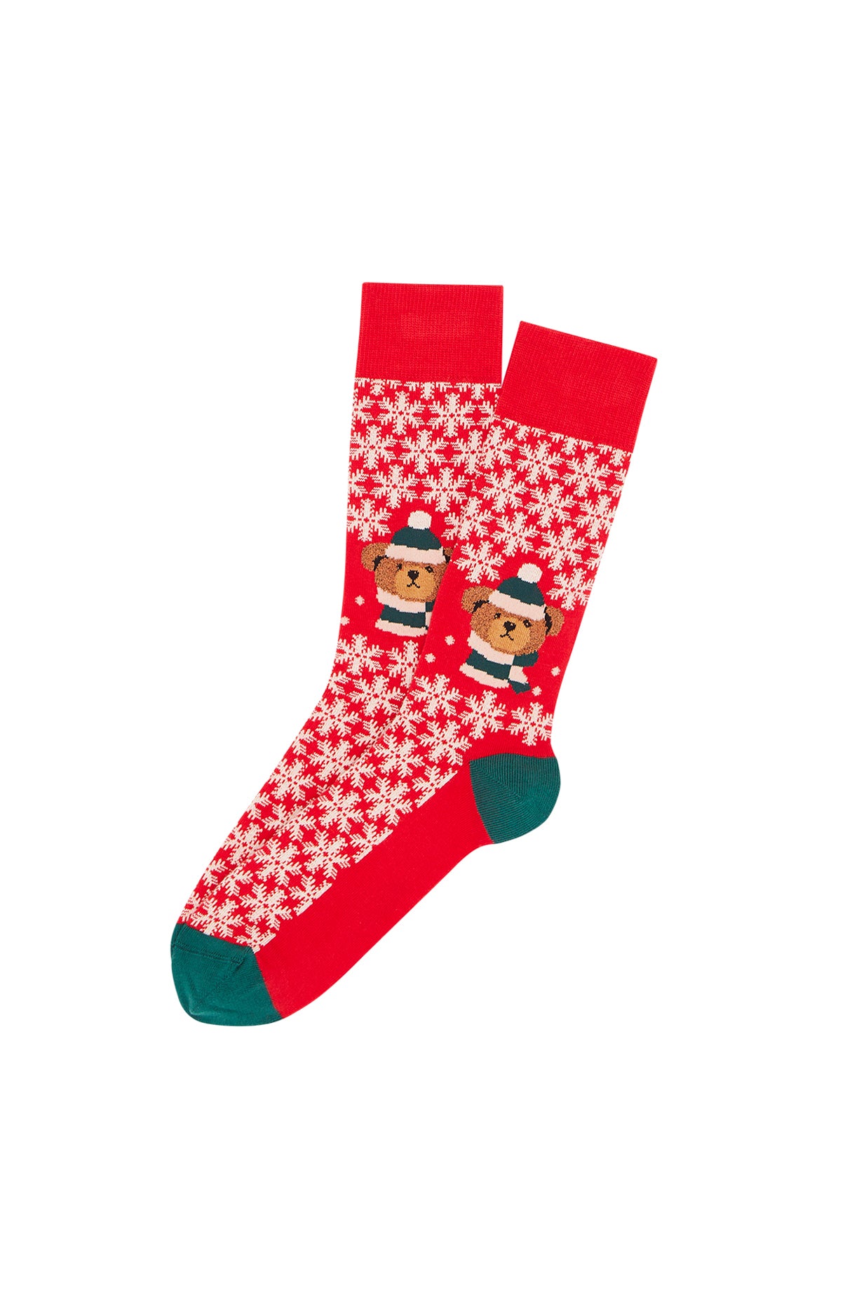 Chaussettes Femme Teddy Rouge 8