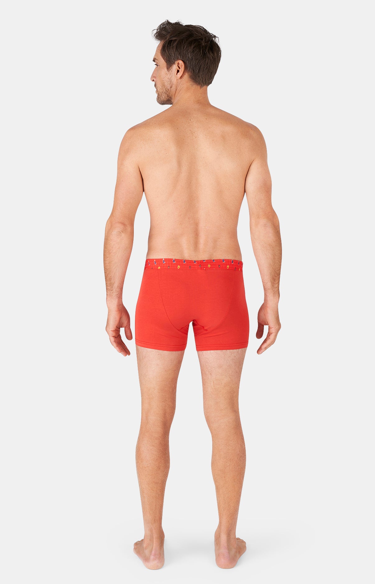 Boxer Homme club Coton Rouge 19