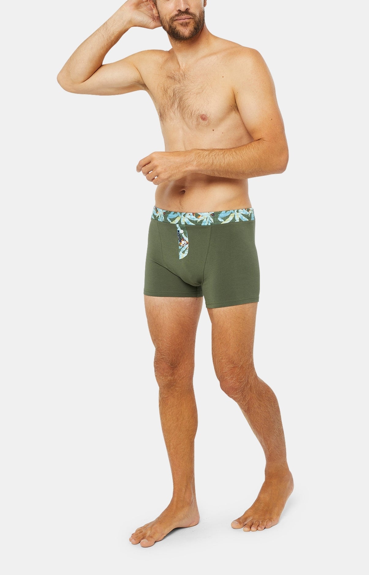 Boxer Homme Club Coton Bleu 14