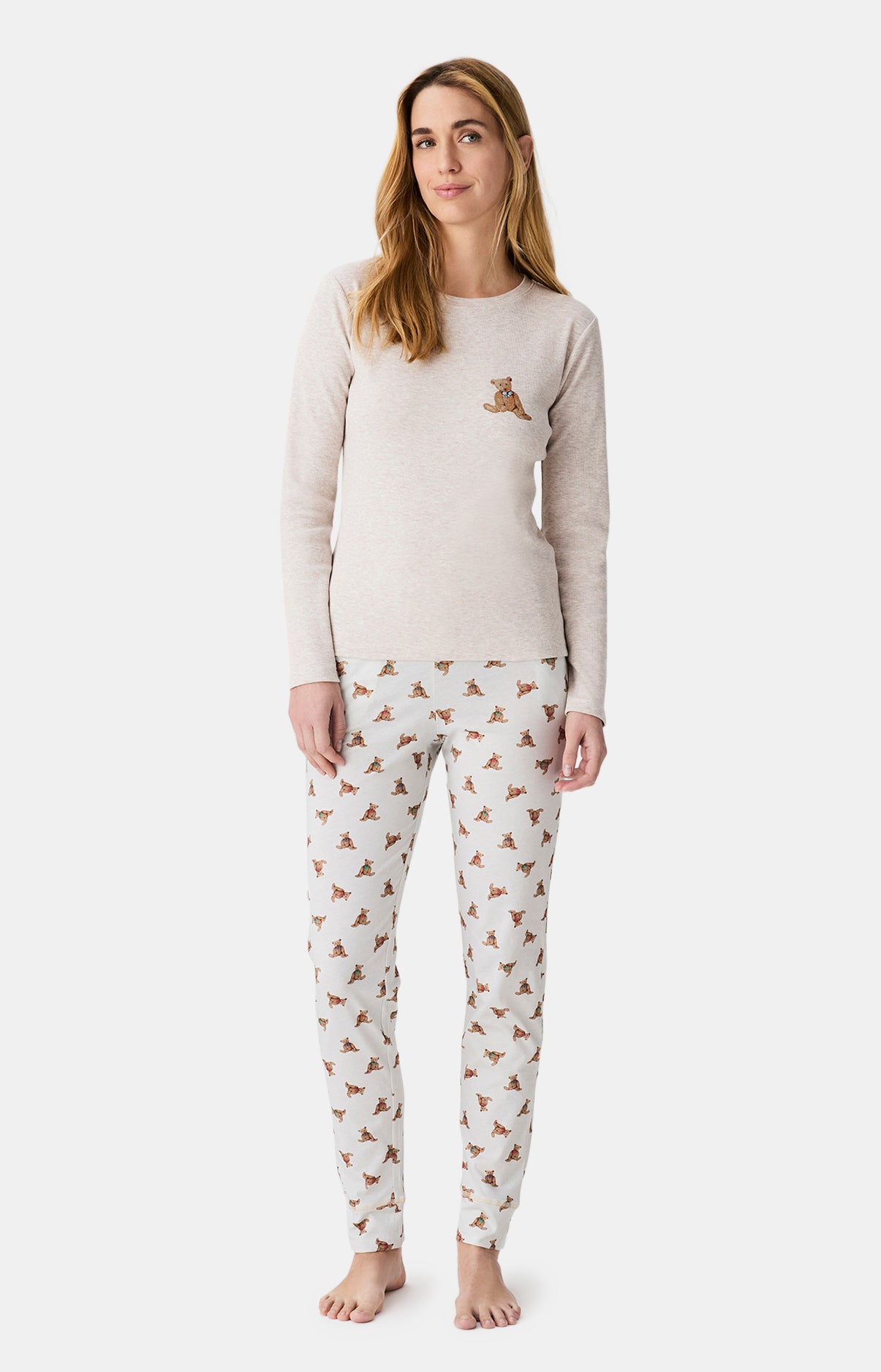 Pyjamas Femme Old Teddy IVOIRE 5