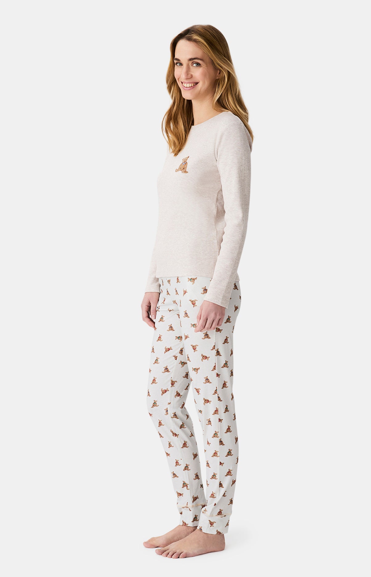 Pyjamas Femme Old Teddy IVOIRE 6