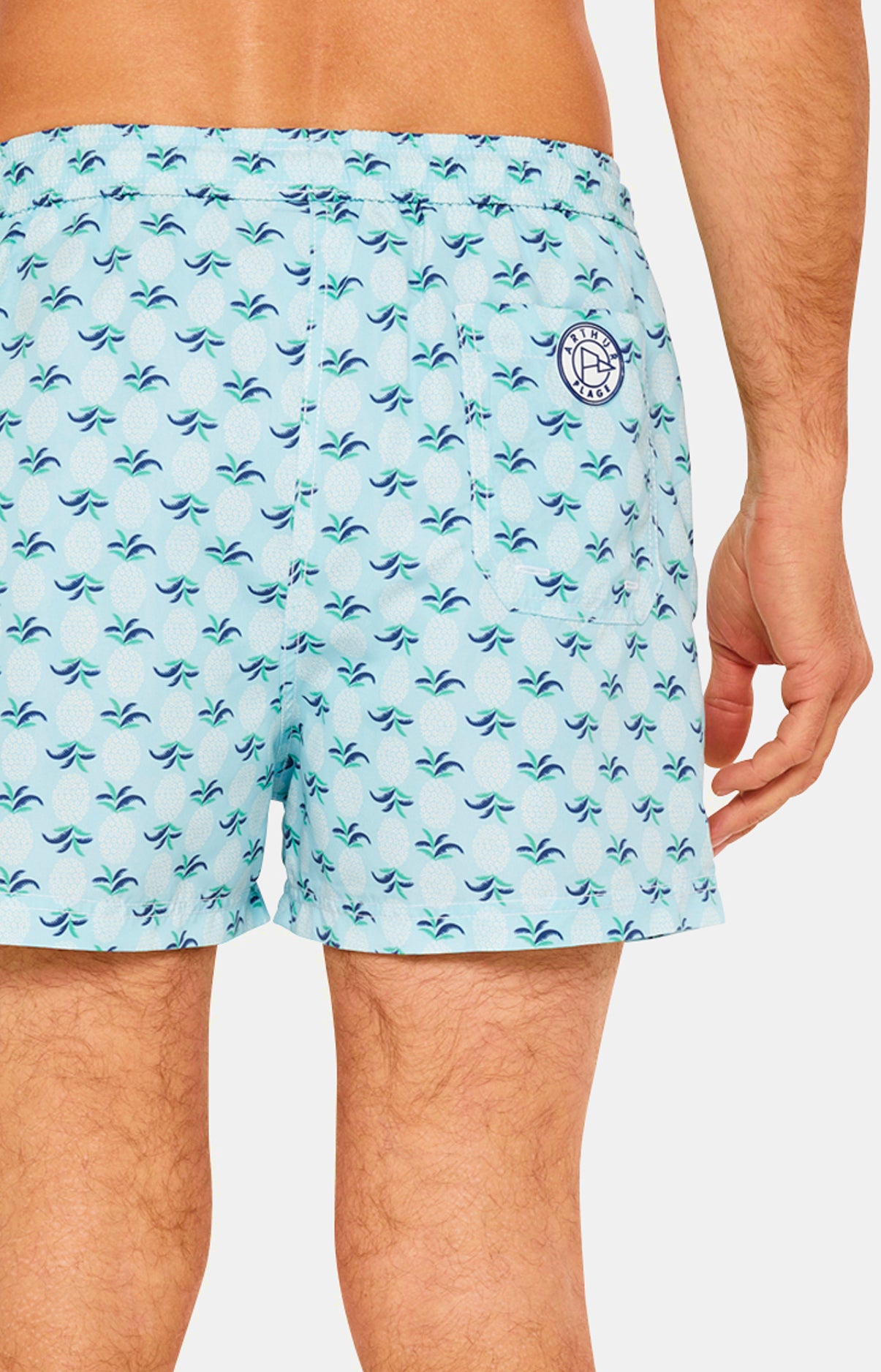 Short de bain Homme Ananas Bleu 7