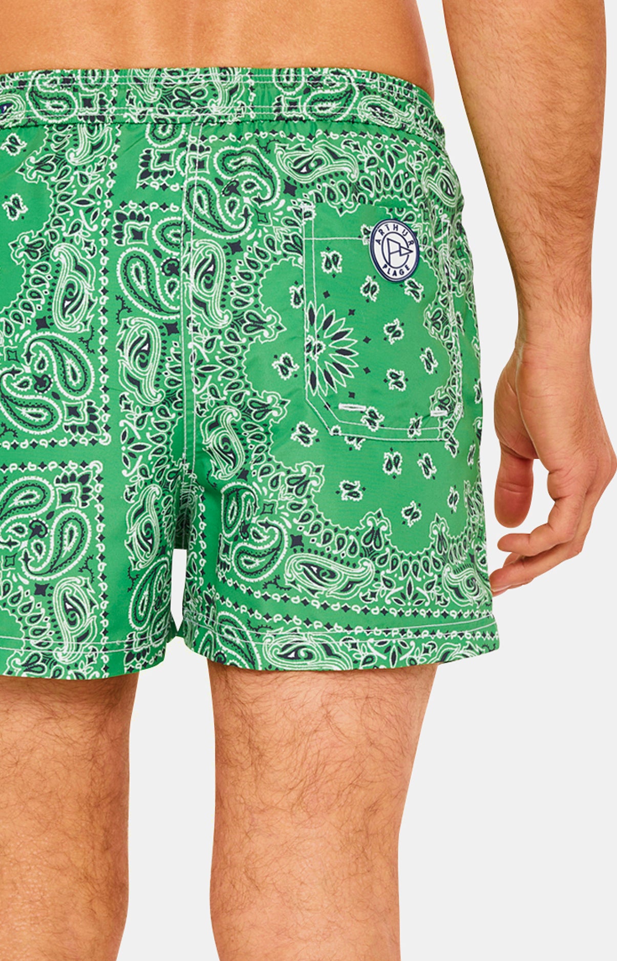 Short de bain Homme Bandana Vert 7