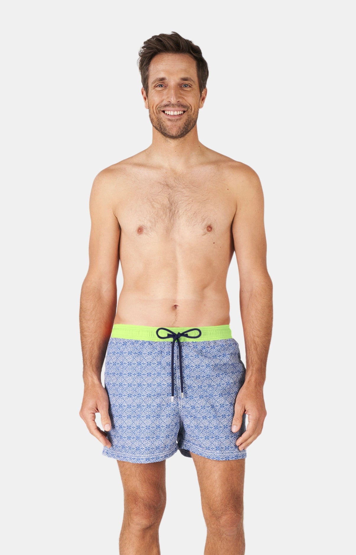 Short de bain Homme Ethnique Bleu 1