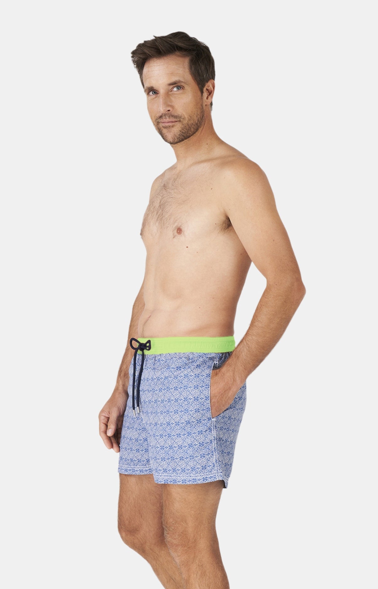Short de bain Homme Ethnique Bleu 4