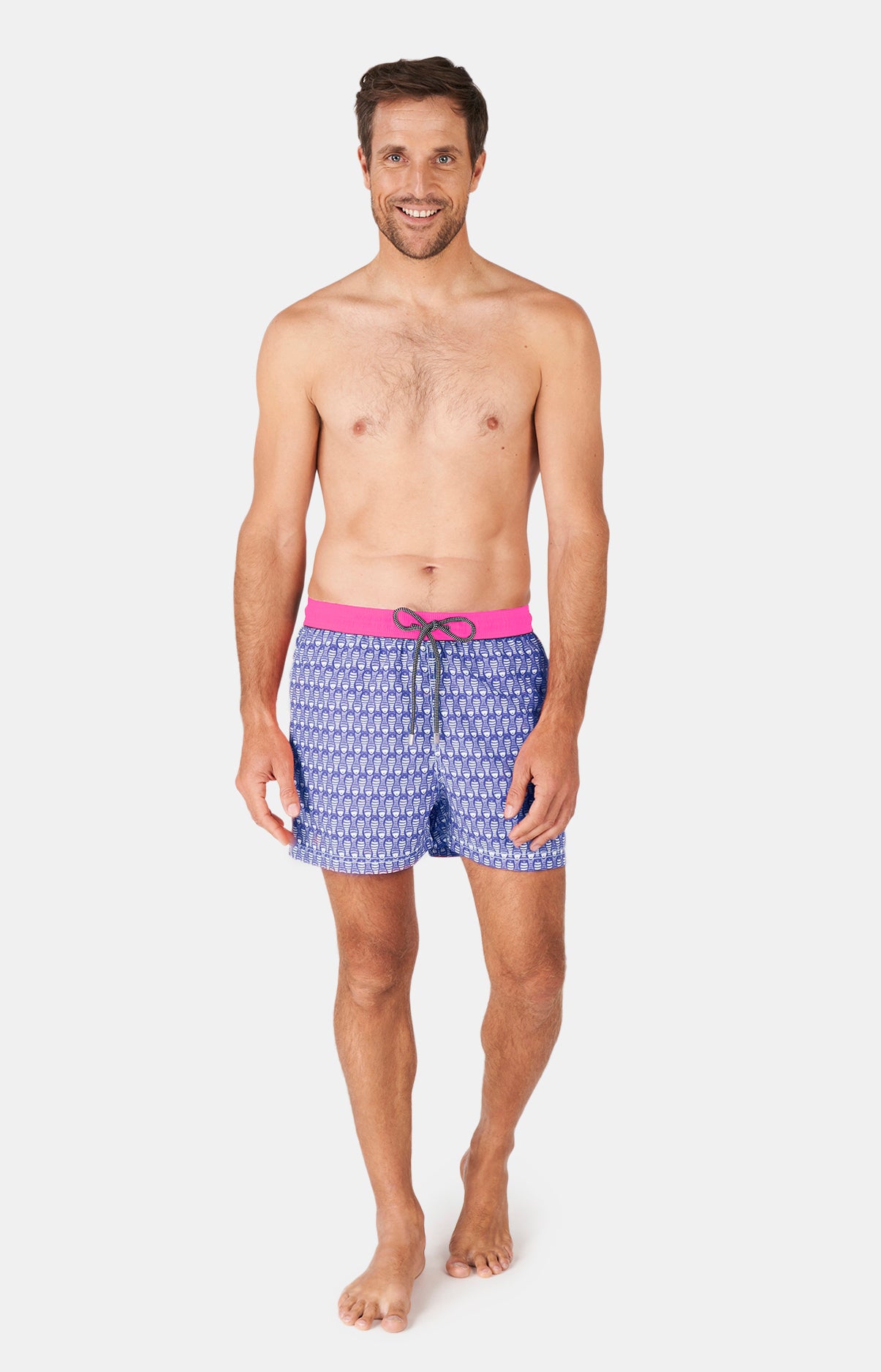 Short de bain Homme Fish Bleu 8