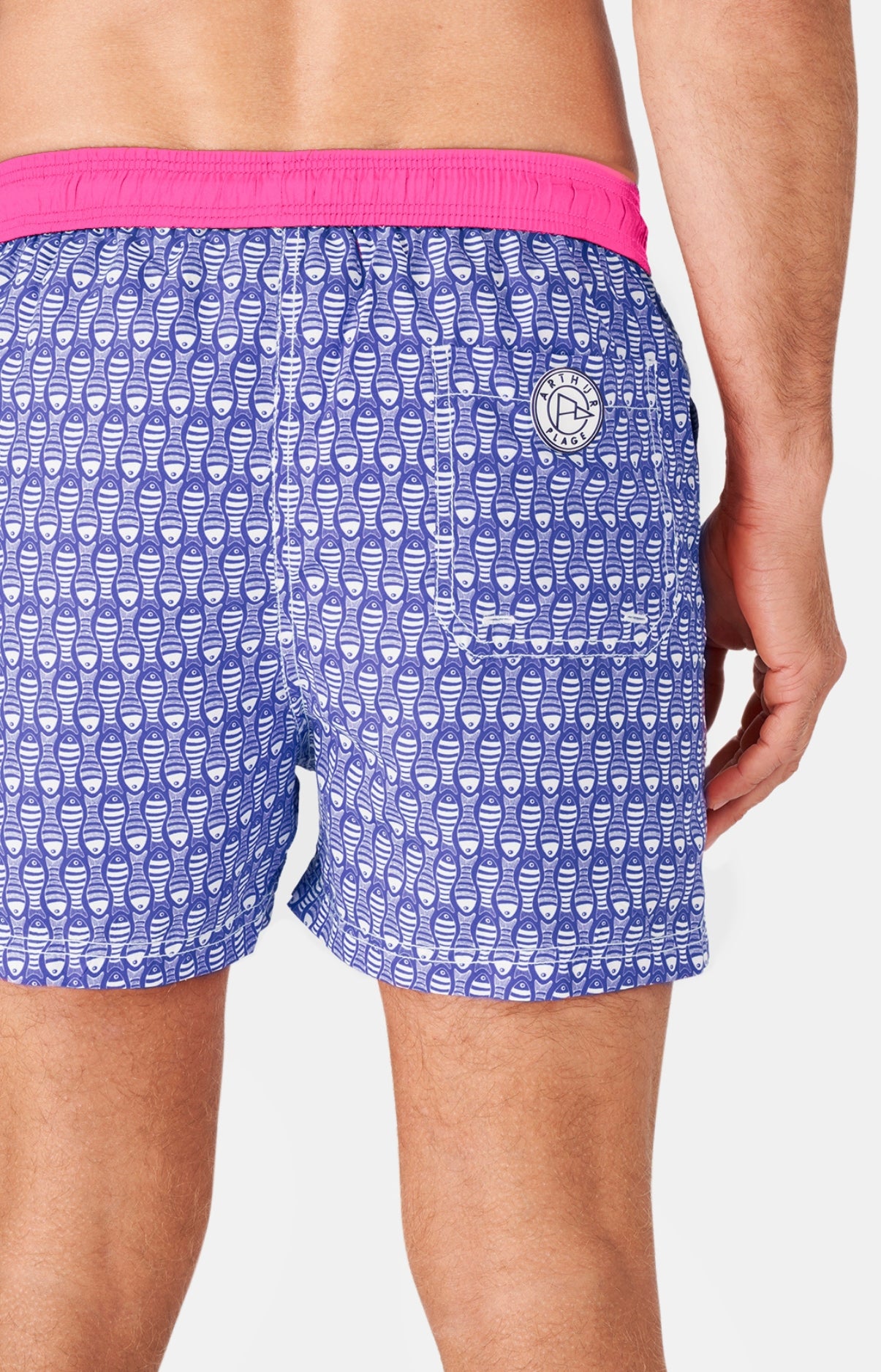 Short de bain Homme Fish Bleu 13