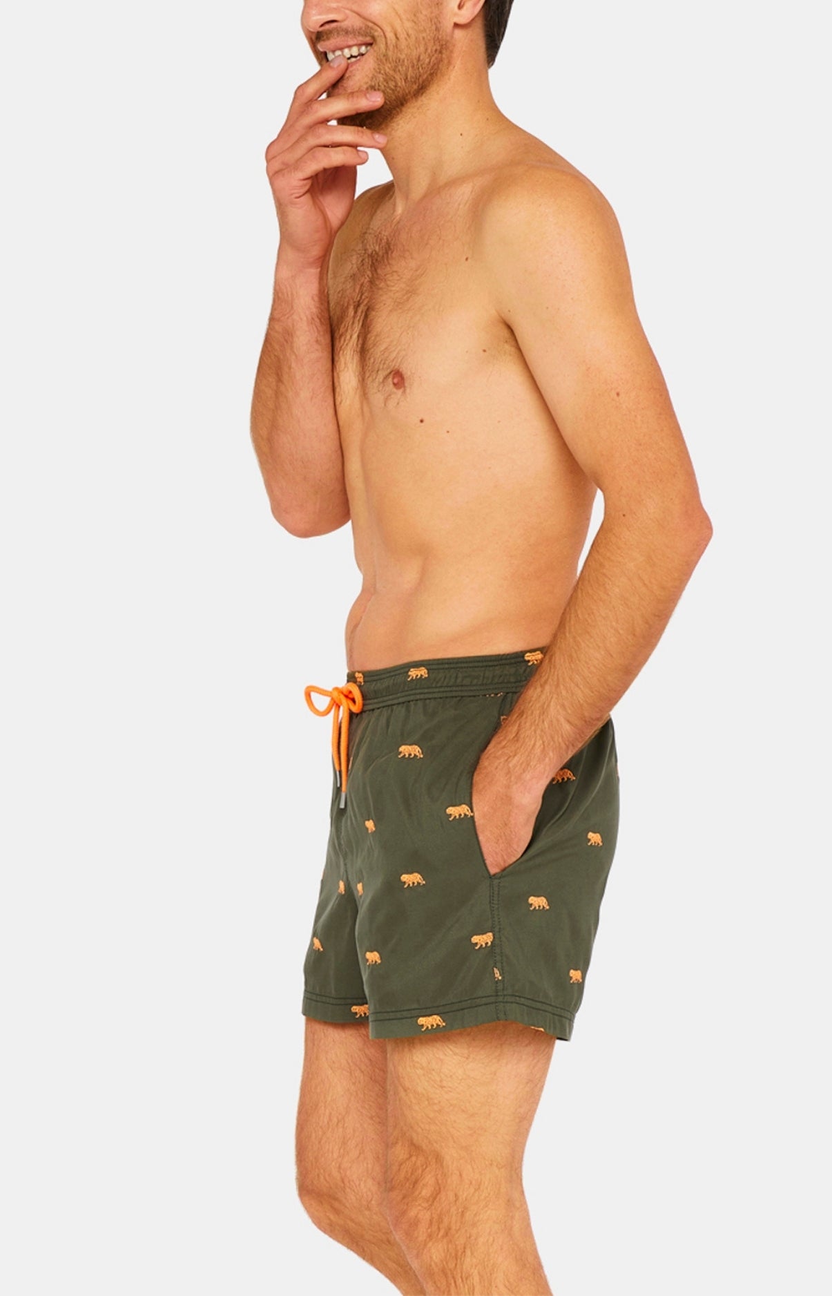 Short de bain Homme Petit Tigre Vert 4