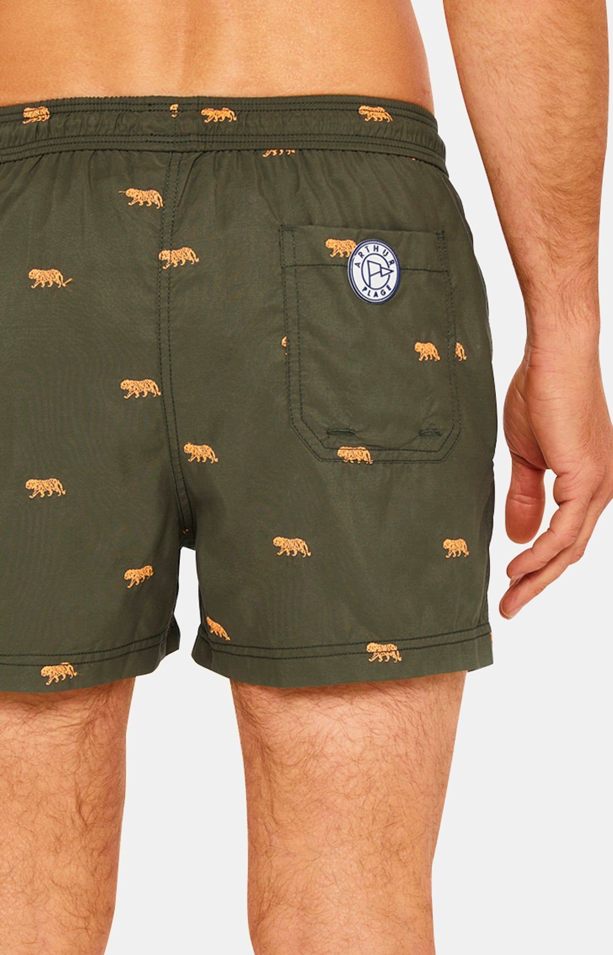 Short de bain Homme Petit Tigre Vert 7