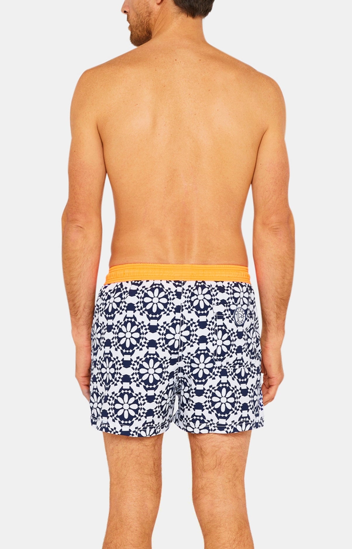 Short de bain Homme Lisbonne Blanc et Ivoire 6